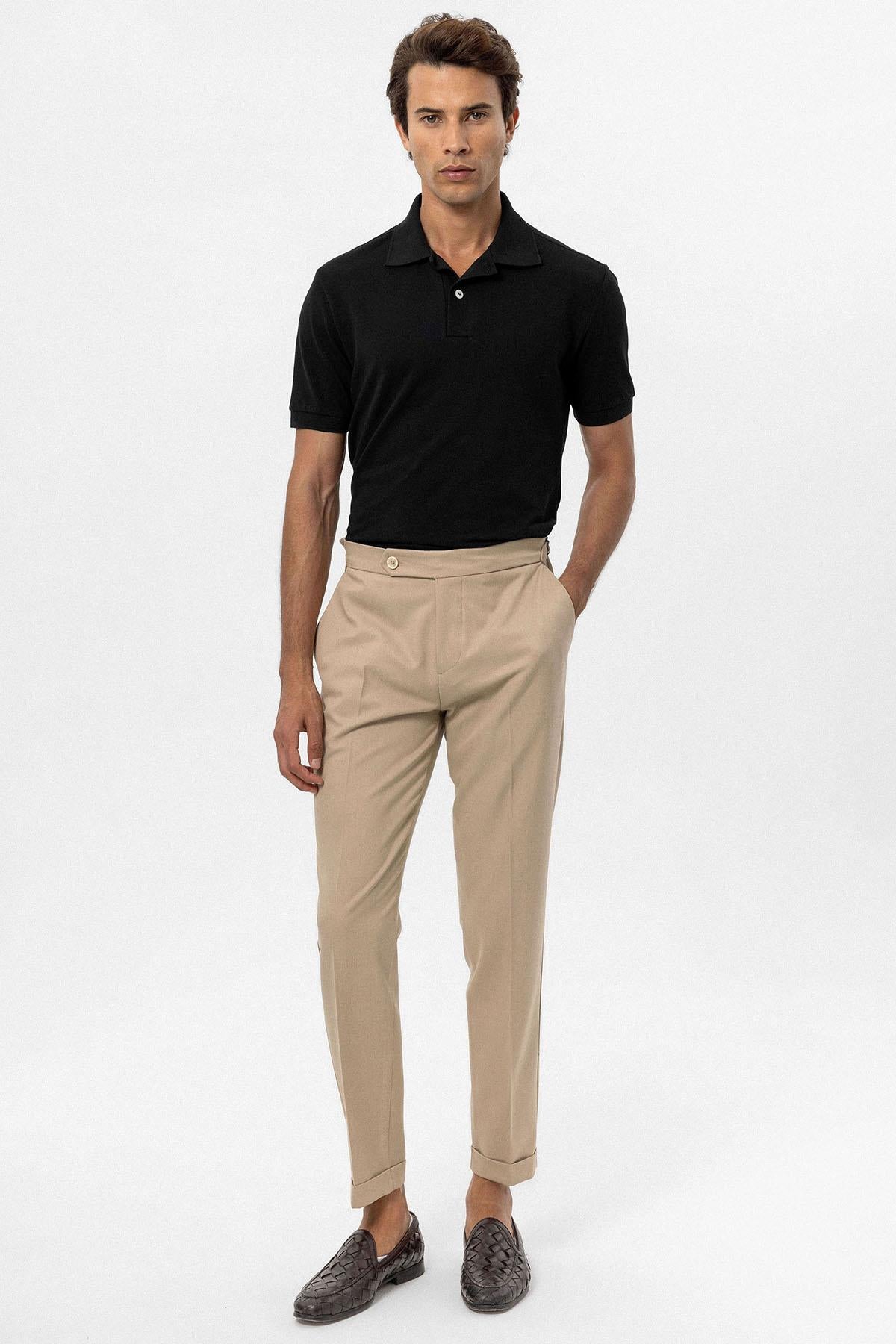 Antioch-Siyah Polo Yaka Erkek T Shirt-T-Shirts-2-Milagron.com