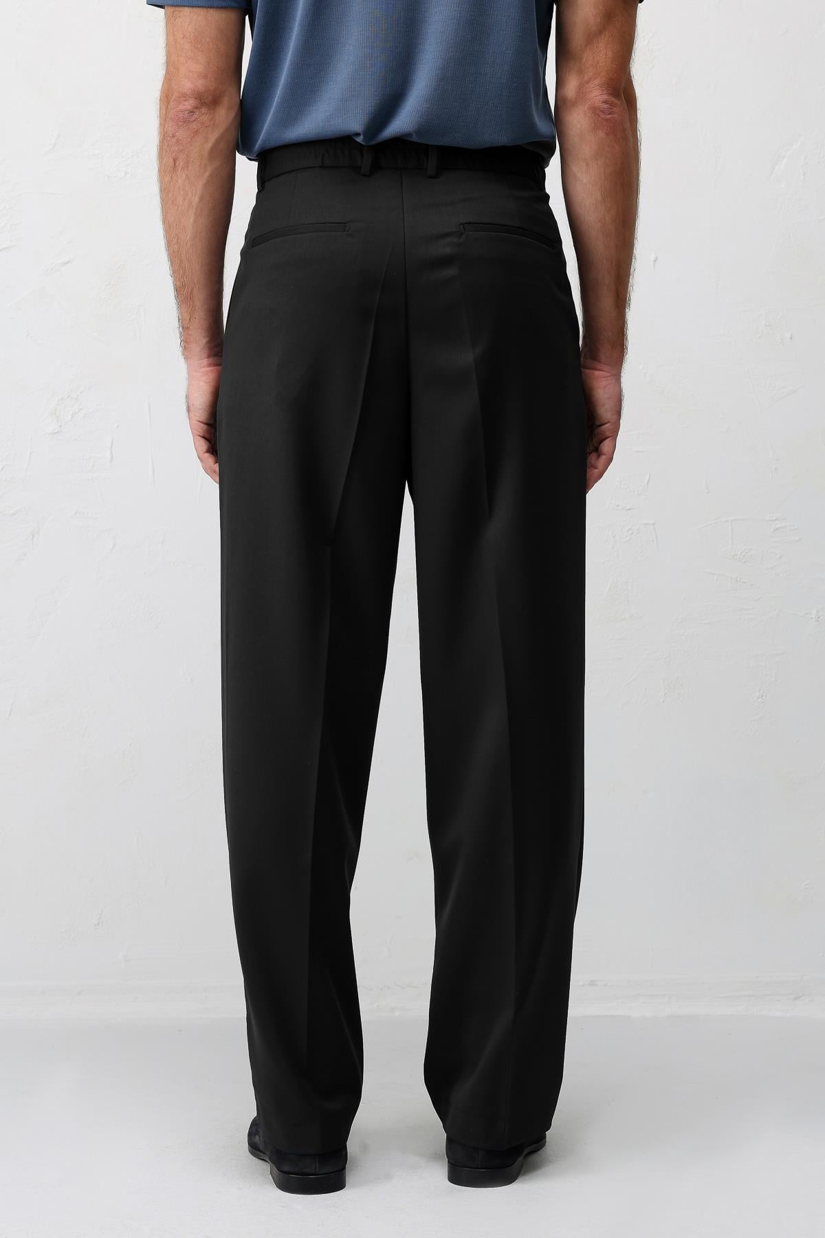 Antioch Siyah Relaxed Fit Erkek Pantolon