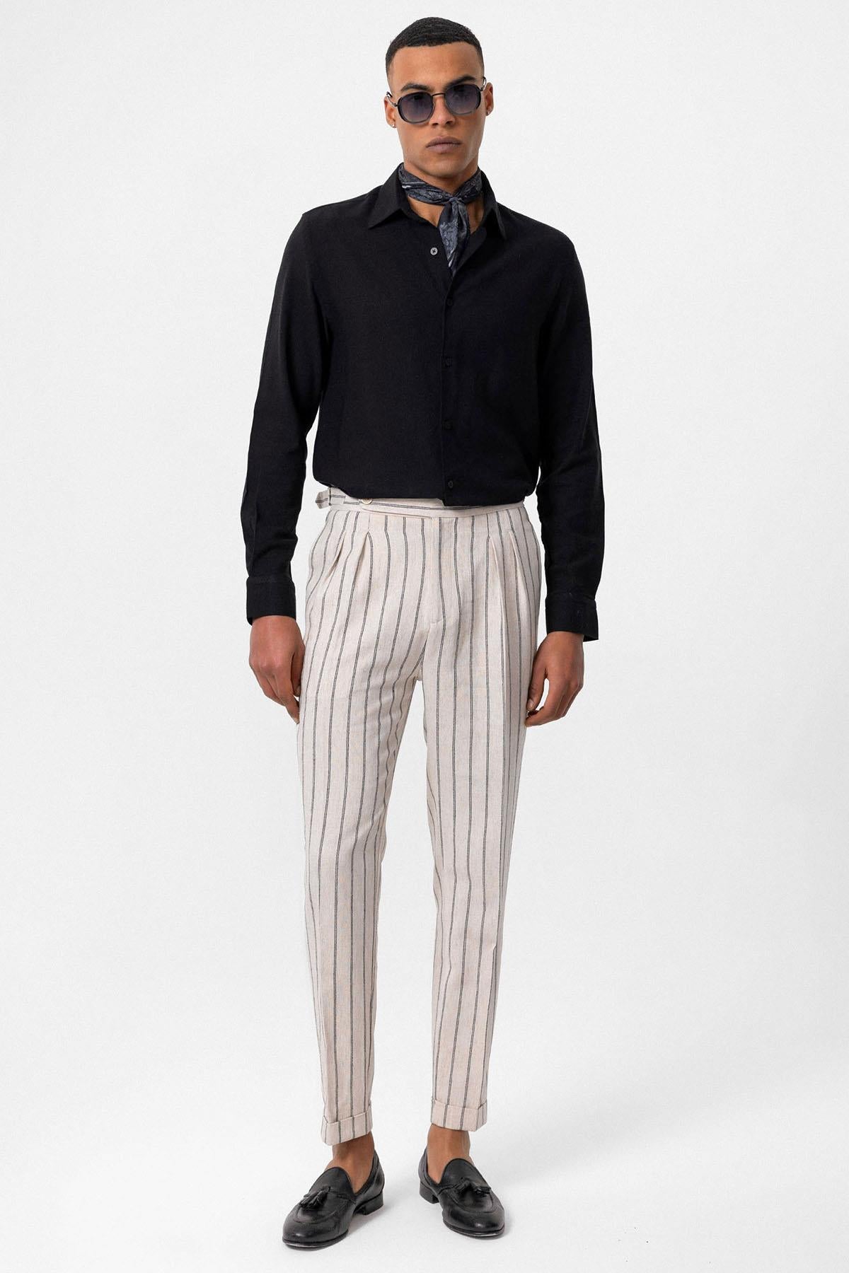 Antioch-Siyah Uzun Kollu Erkek Gömlek-Gömlek-2-Milagron.com