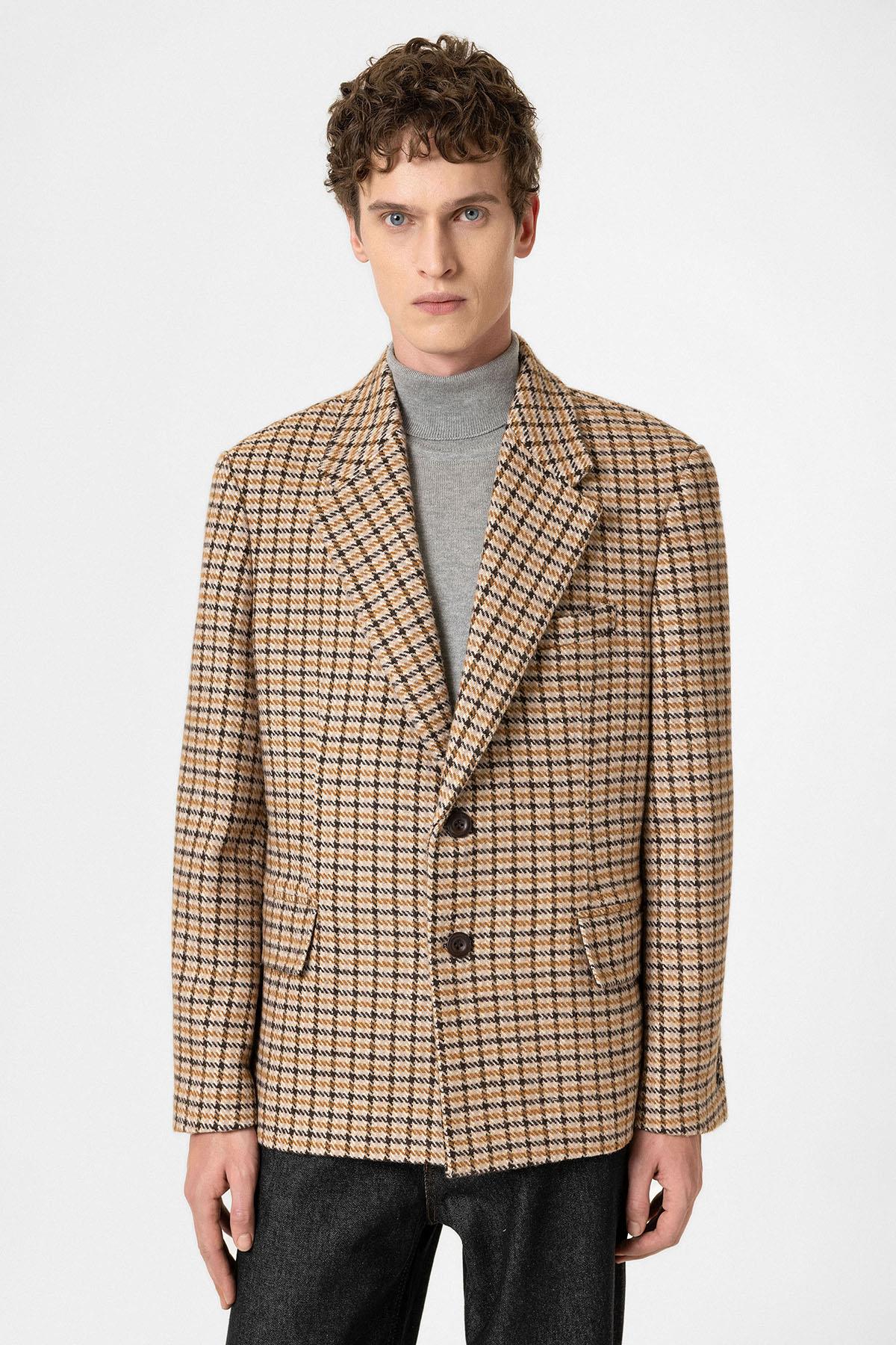 Antioch-Taba Vintage Erkek Blazer Ceket-Ceket-1-Milagron.com