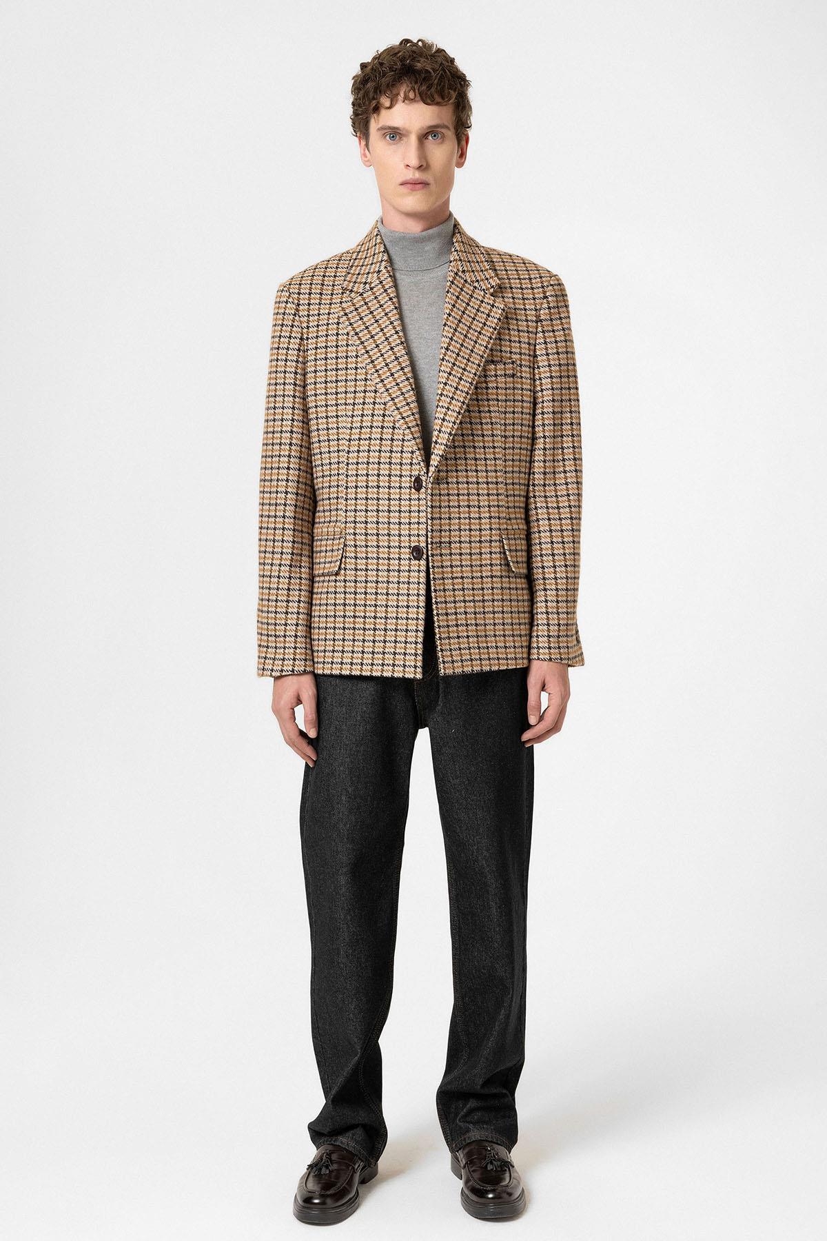 Antioch-Taba Vintage Erkek Blazer Ceket-Ceket-3-Milagron.com