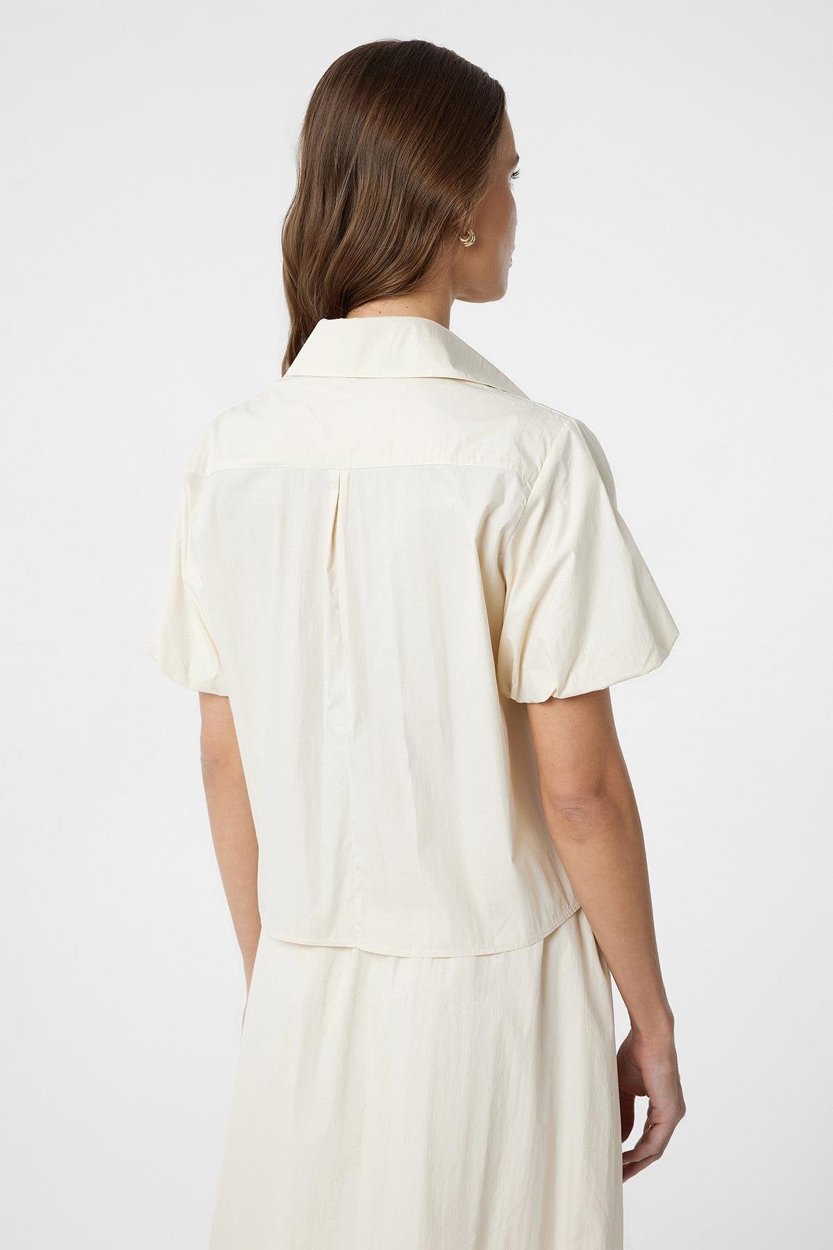 Antioch-Taş Balon Kol Kadın Gömlek-Gömlek-3-Milagron.com