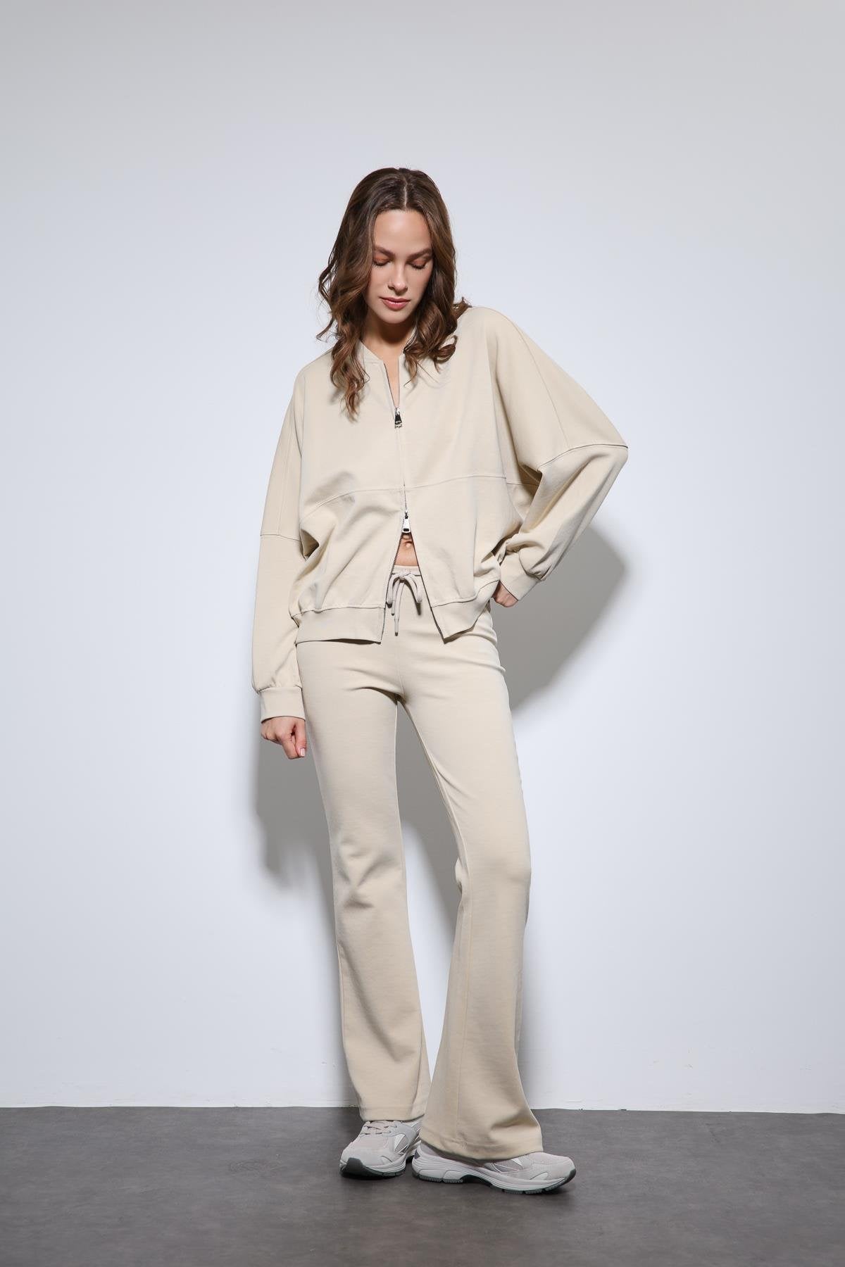 Antioch-Taş Bomber Ceket Ve İspanyol Paça Eşofman Takım-Eşofman-4-Milagron.com