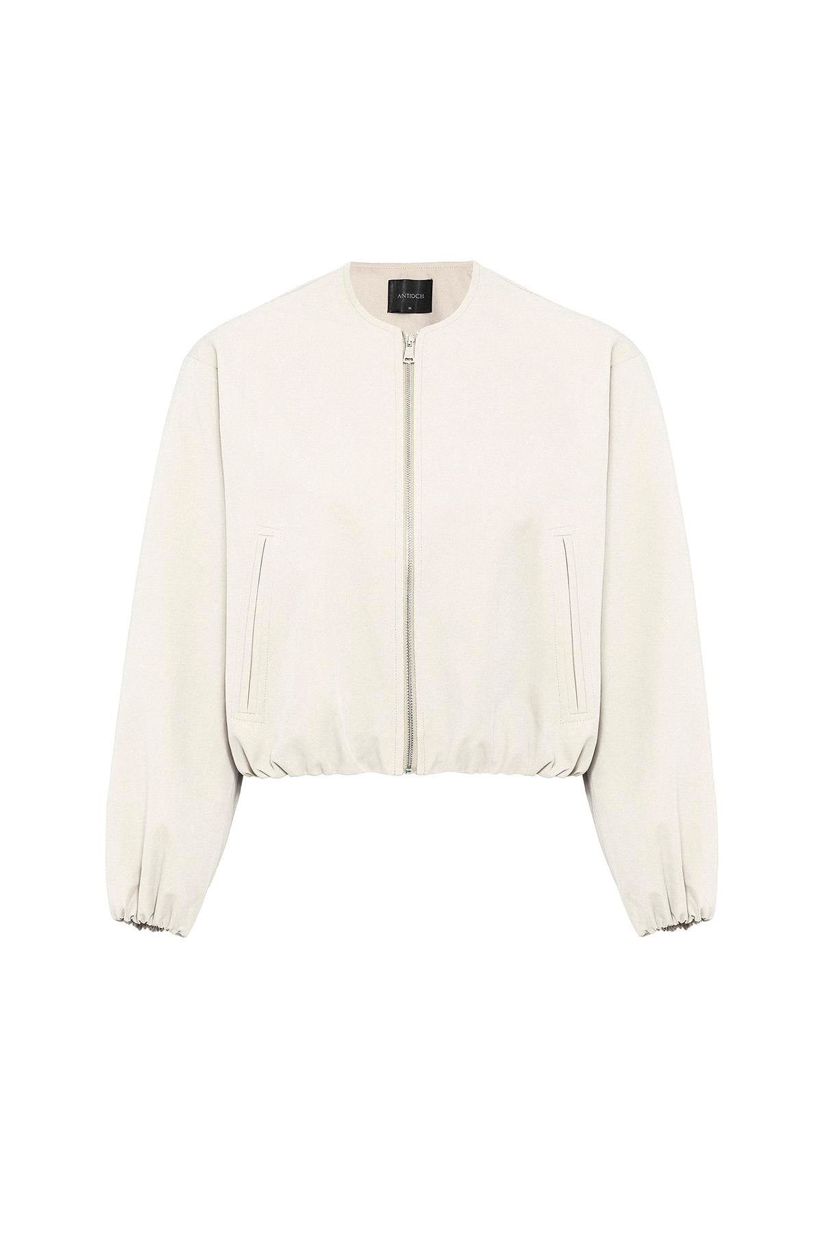 Antioch-Taş Crop Kadın Bomber Mont-Mont-5-Milagron.com