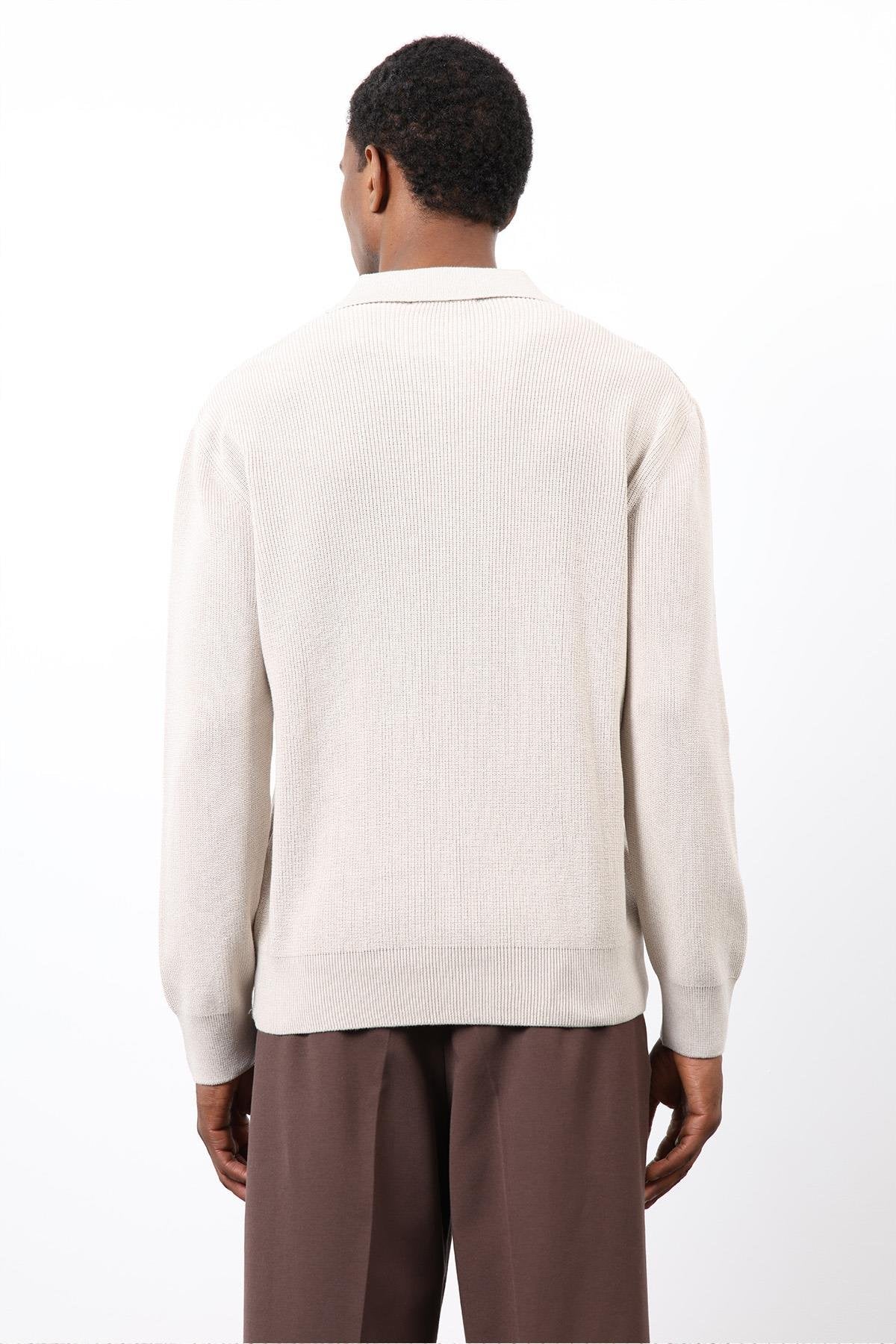 Antioch-Taş Fermuarlı Erkek Triko Kazak-Kazak-7-Milagron.com