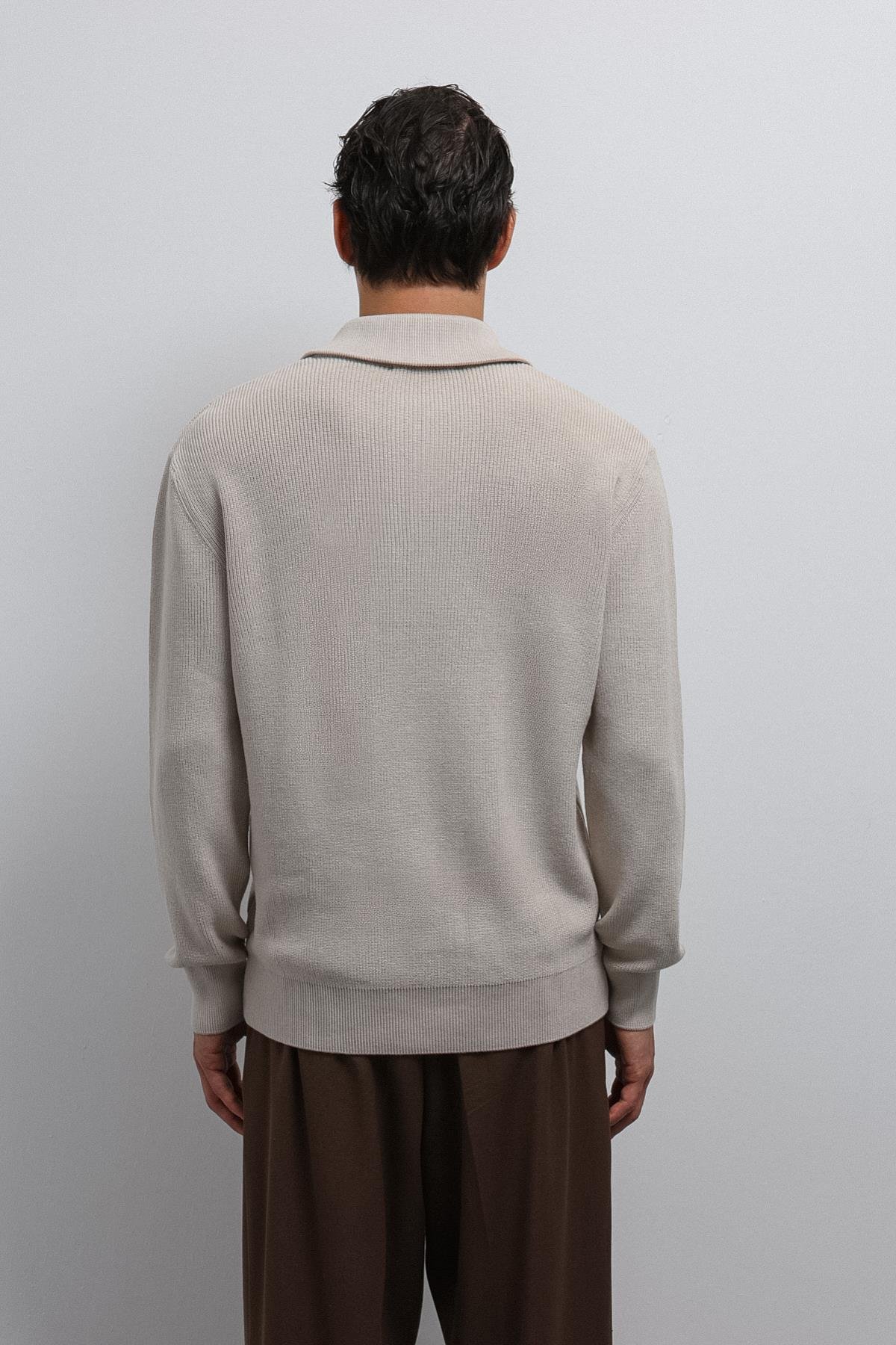 Antioch-Taş Fermuarlı Triko Erkek Kazak-Kazak-6-Milagron.com