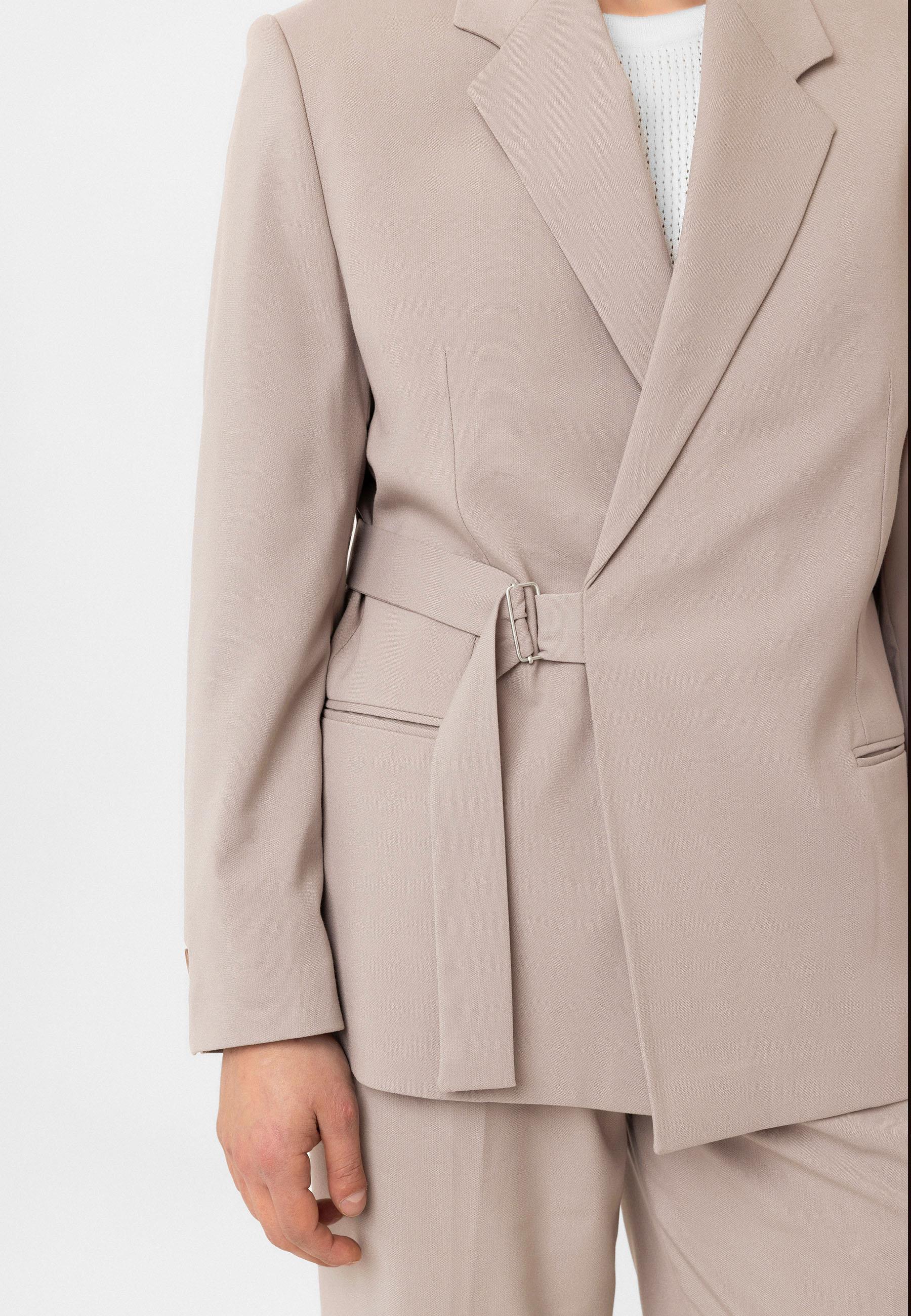 Antioch-Taş Kuşaklı Relax Fit Erkek Blazer Ceket-Blazer Ceket-3-Milagron.com