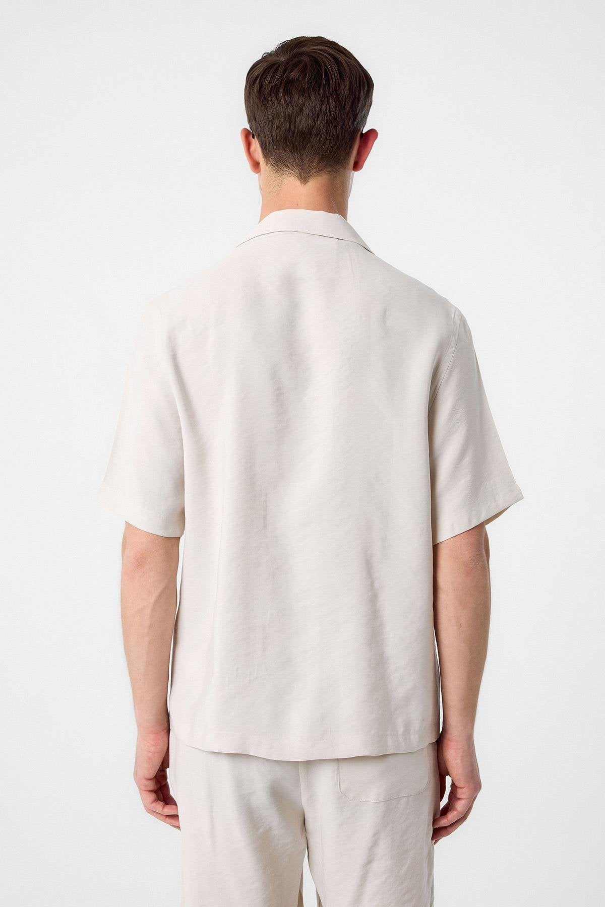 Antioch-Taş Modal Kumaş Erkek Gömlek-Gömlek-5-Milagron.com