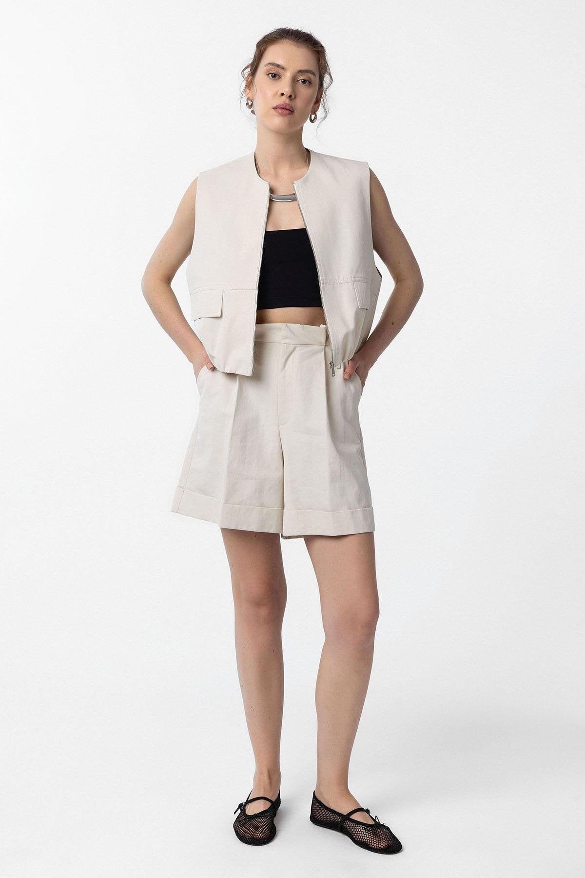 Antioch-Taş Oversize Kadın Yelek-Yelek-2-Milagron.com