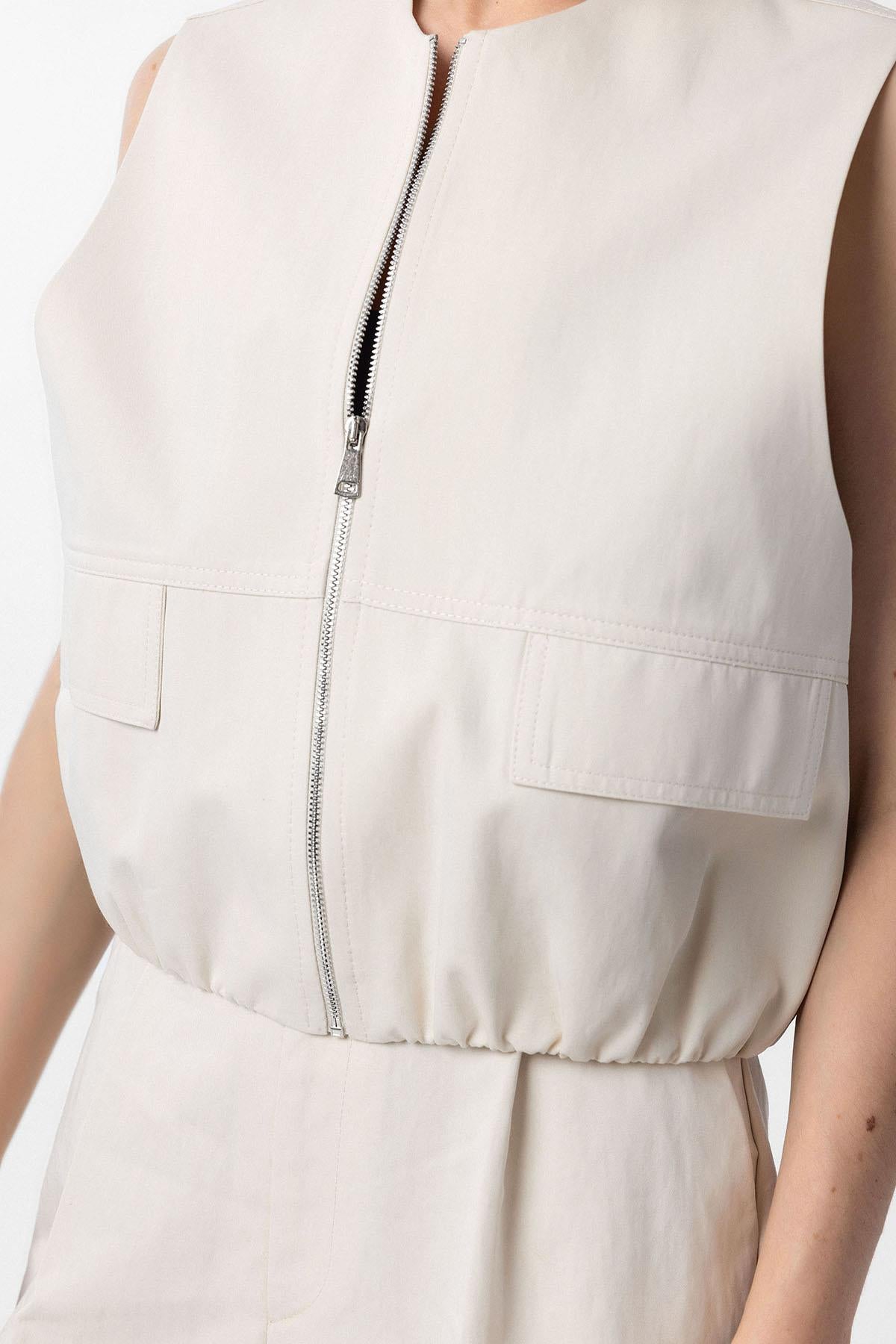 Antioch-Taş Oversize Kadın Yelek-Yelek-4-Milagron.com