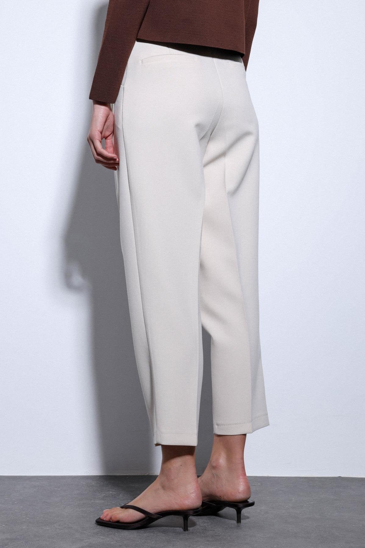 Antioch-Antioch Taş Pensli Kadın Pantolon-Kumaş Pantolon-6-Milagron.com