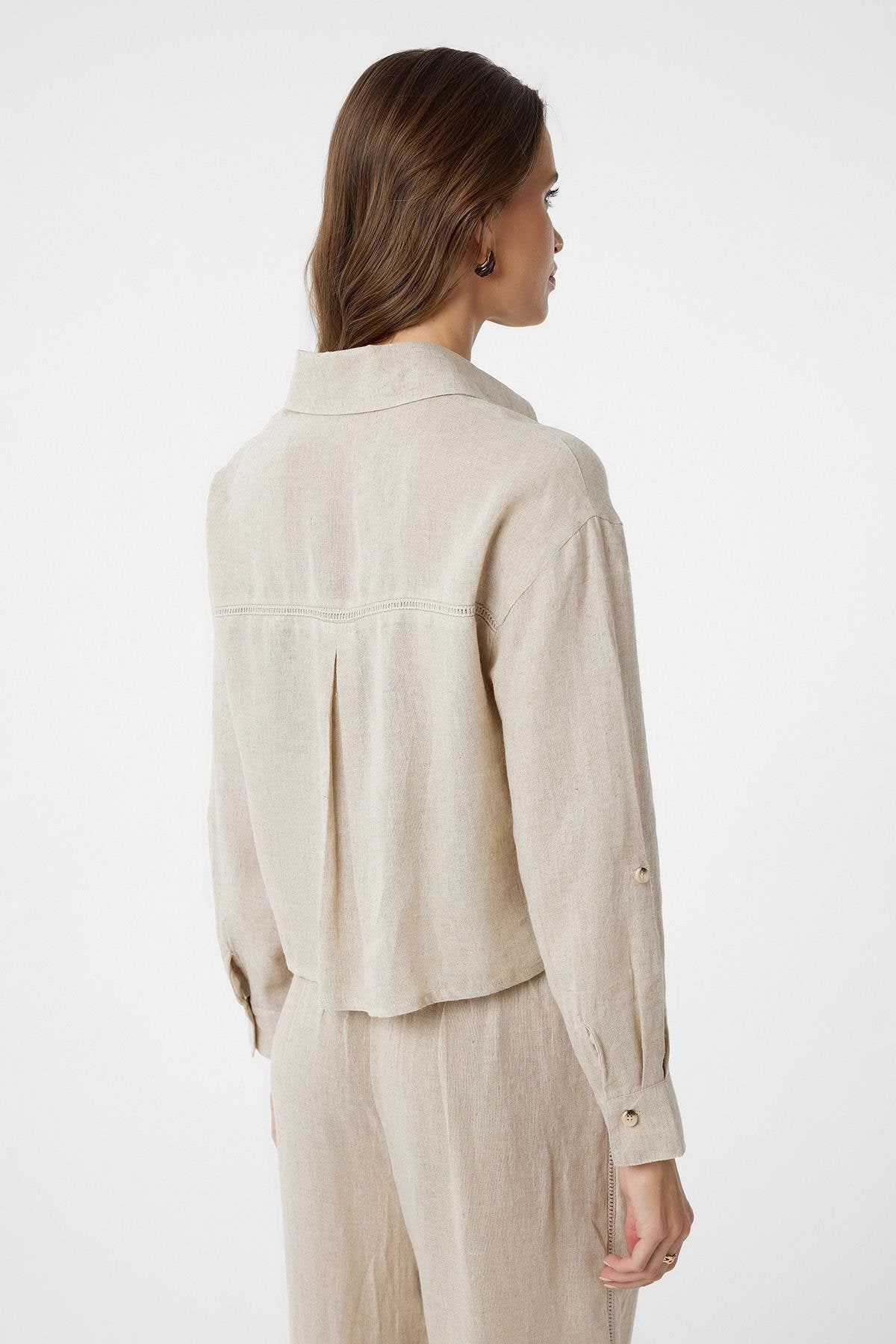 Antioch-Taş Şeritli Kadın Gömlek-Gömlek-5-Milagron.com