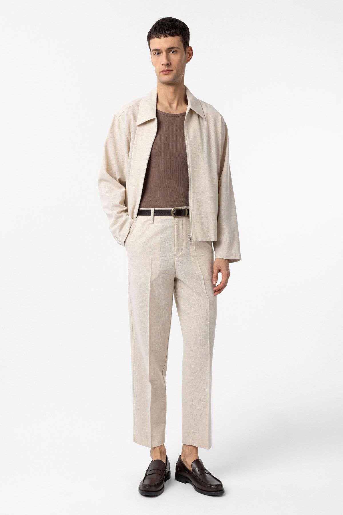 Antioch-Taş Straight Fit Erkek Pantolon-Kumaş Pantolon-2-Milagron.com