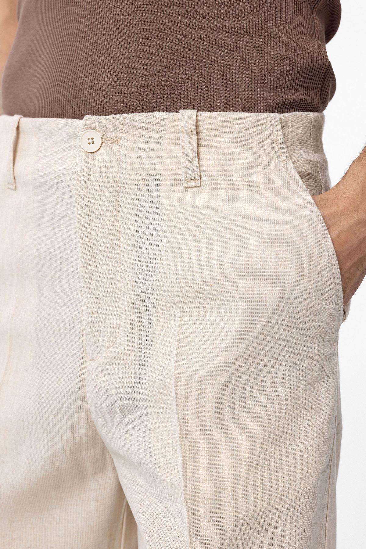 Antioch-Taş Straight Fit Erkek Pantolon-Kumaş Pantolon-3-Milagron.com