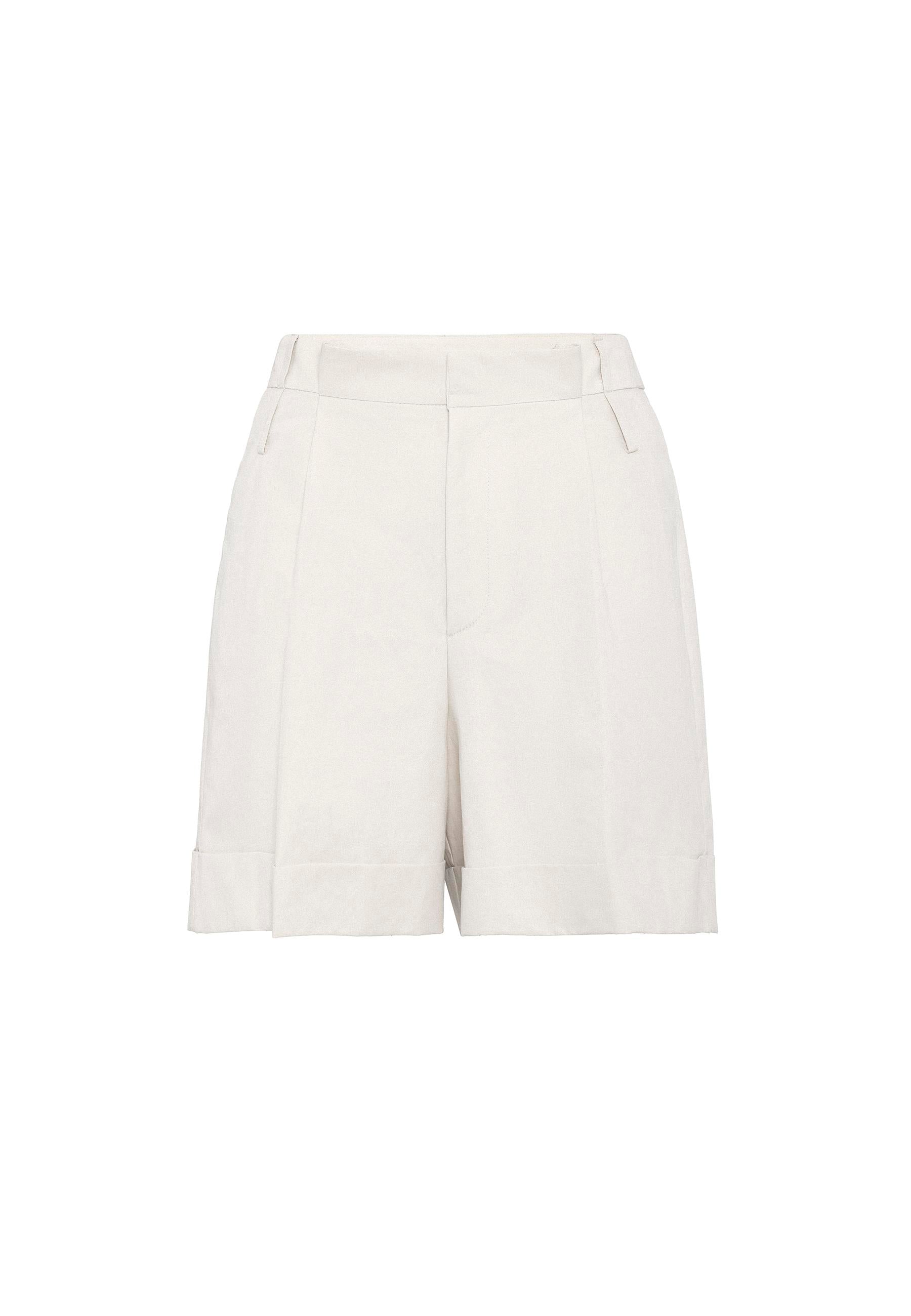 Antioch-Taş Yüksek Bel Pensli Kadın Bermuda Şort-Şort-5-Milagron.com