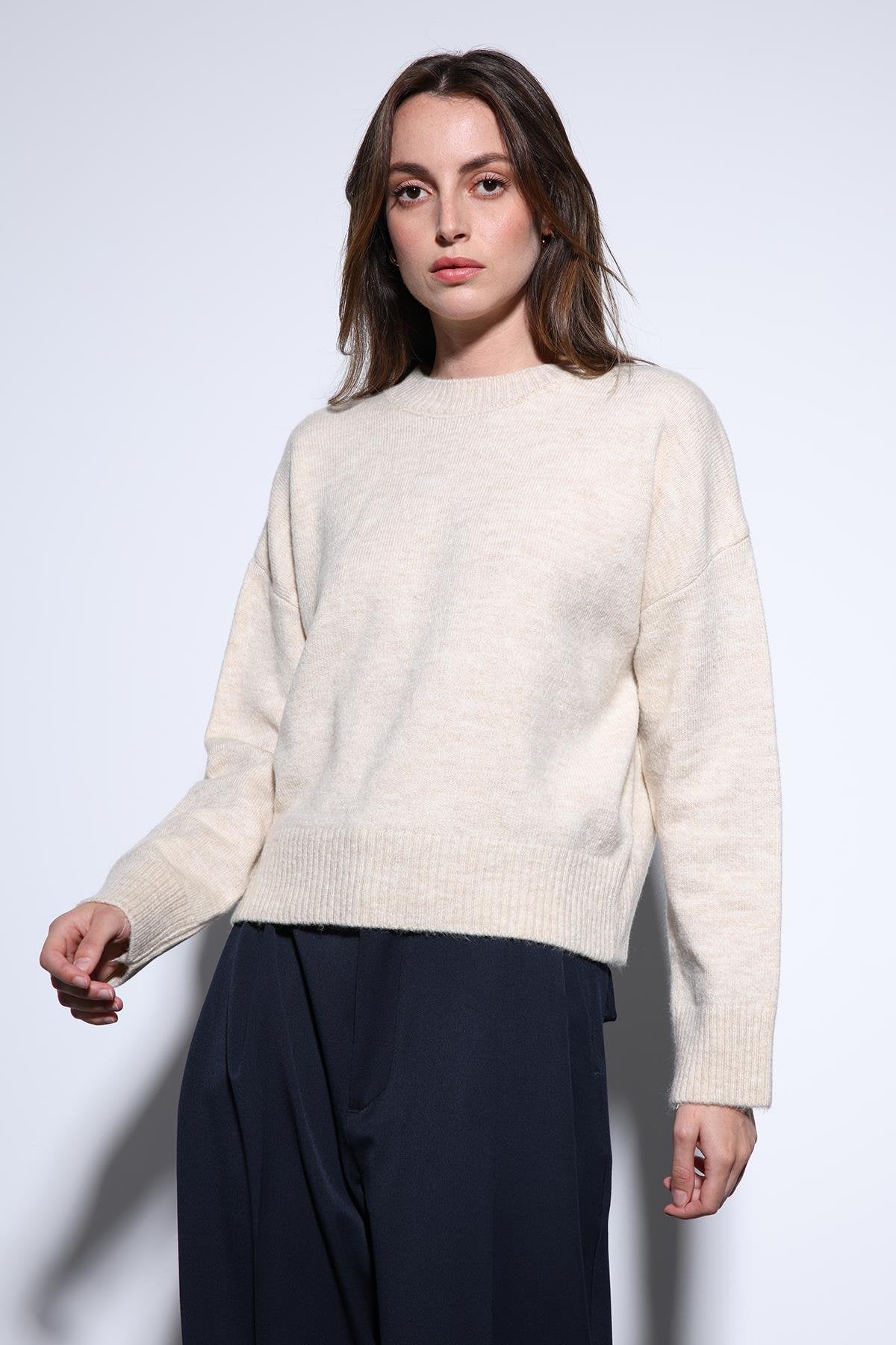 Antioch-Antioch Taş Yün Karışımlı Kadın Kazak-Kazak-1-Milagron.com