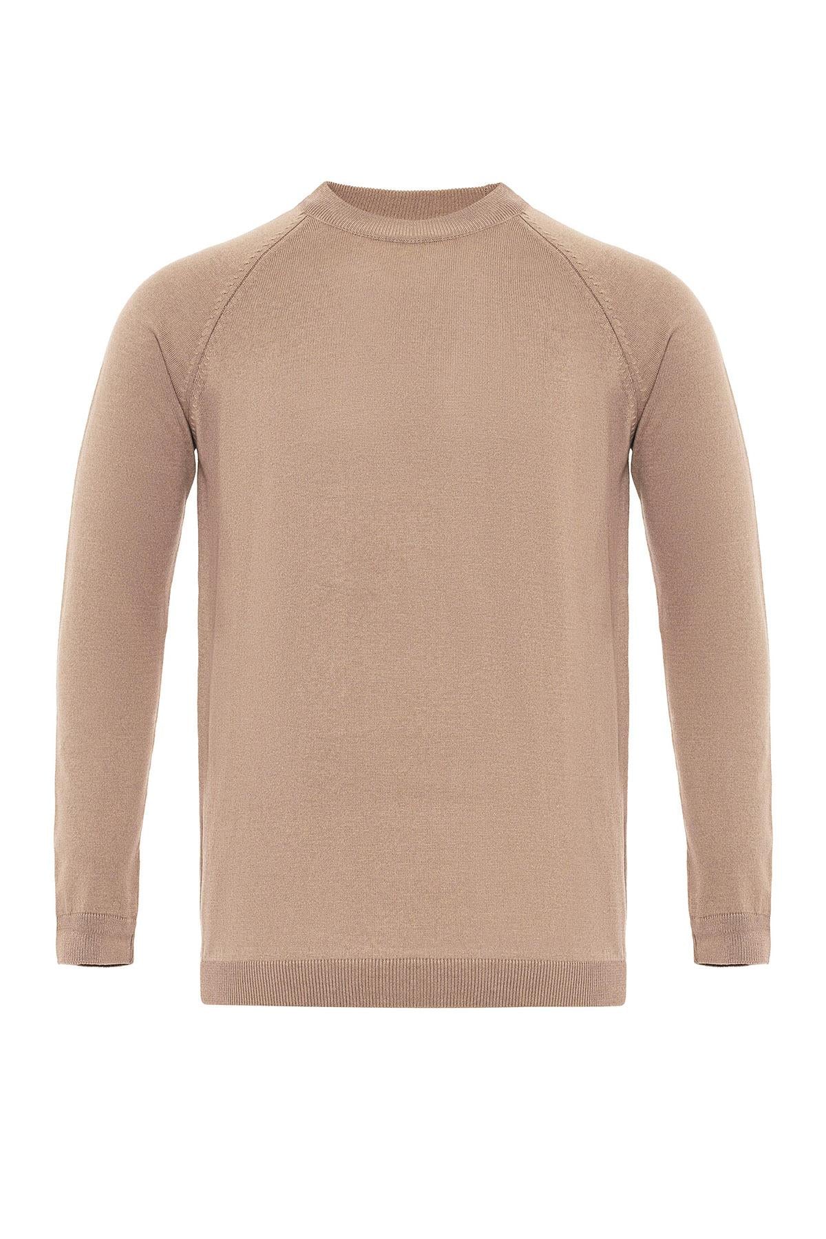 Antioch-Vizon Bisiklet Yaka Slim Fit Triko Kazak-Kazak & Triko-5-Milagron.com