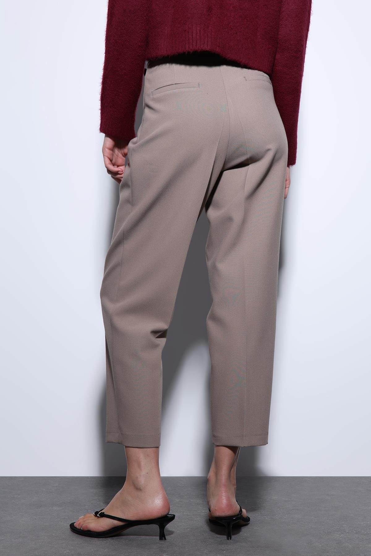 Antioch-Antioch Vizon Pensli Kadın Pantolon-Kumaş Pantolon-5-Milagron.com