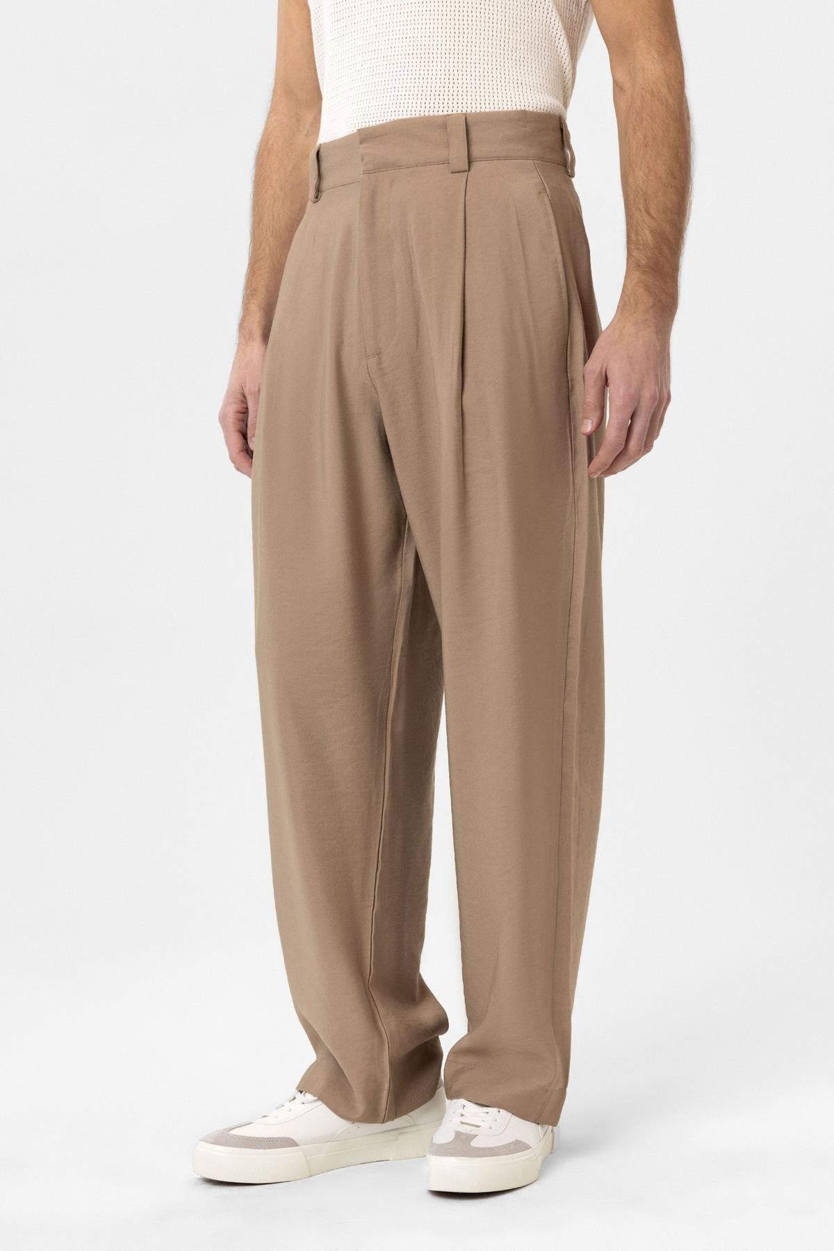 Antioch-Vizon Pileli Baggy Fit Erkek Pantolon-Kumaş Pantolon-2-Milagron.com