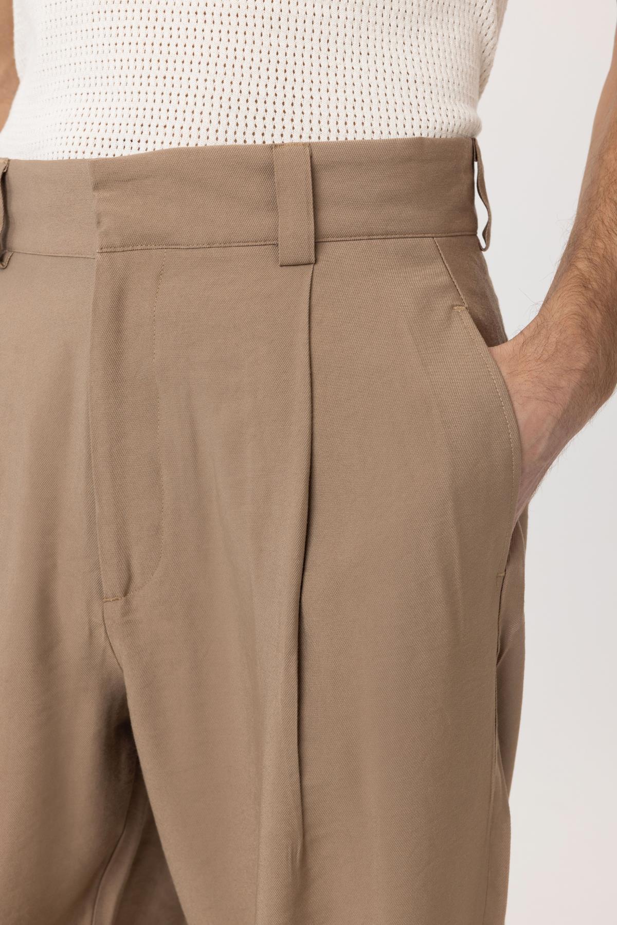 Antioch-Vizon Pileli Baggy Fit Erkek Pantolon-Kumaş Pantolon-3-Milagron.com