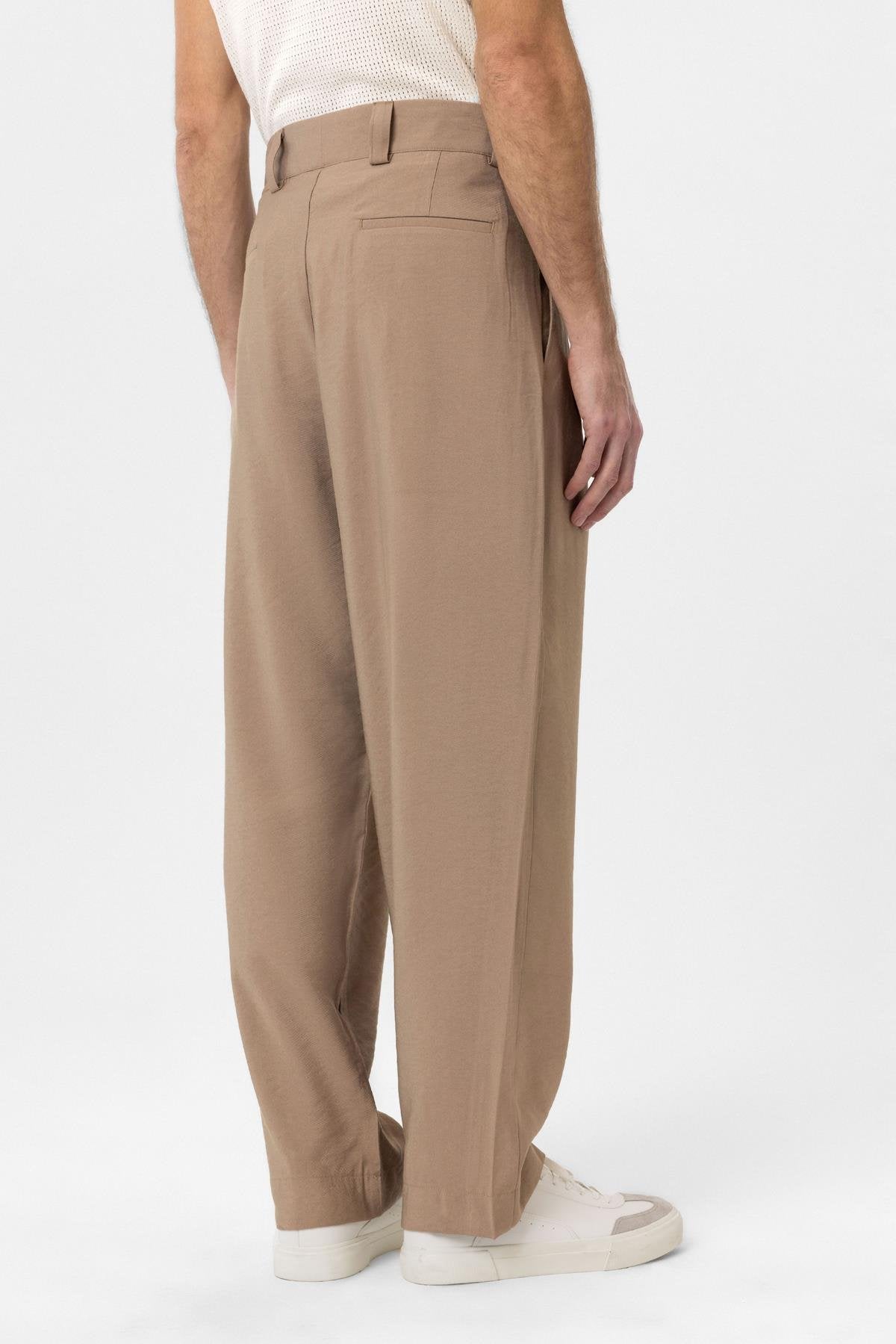 Antioch-Vizon Pileli Baggy Fit Erkek Pantolon-Kumaş Pantolon-4-Milagron.com