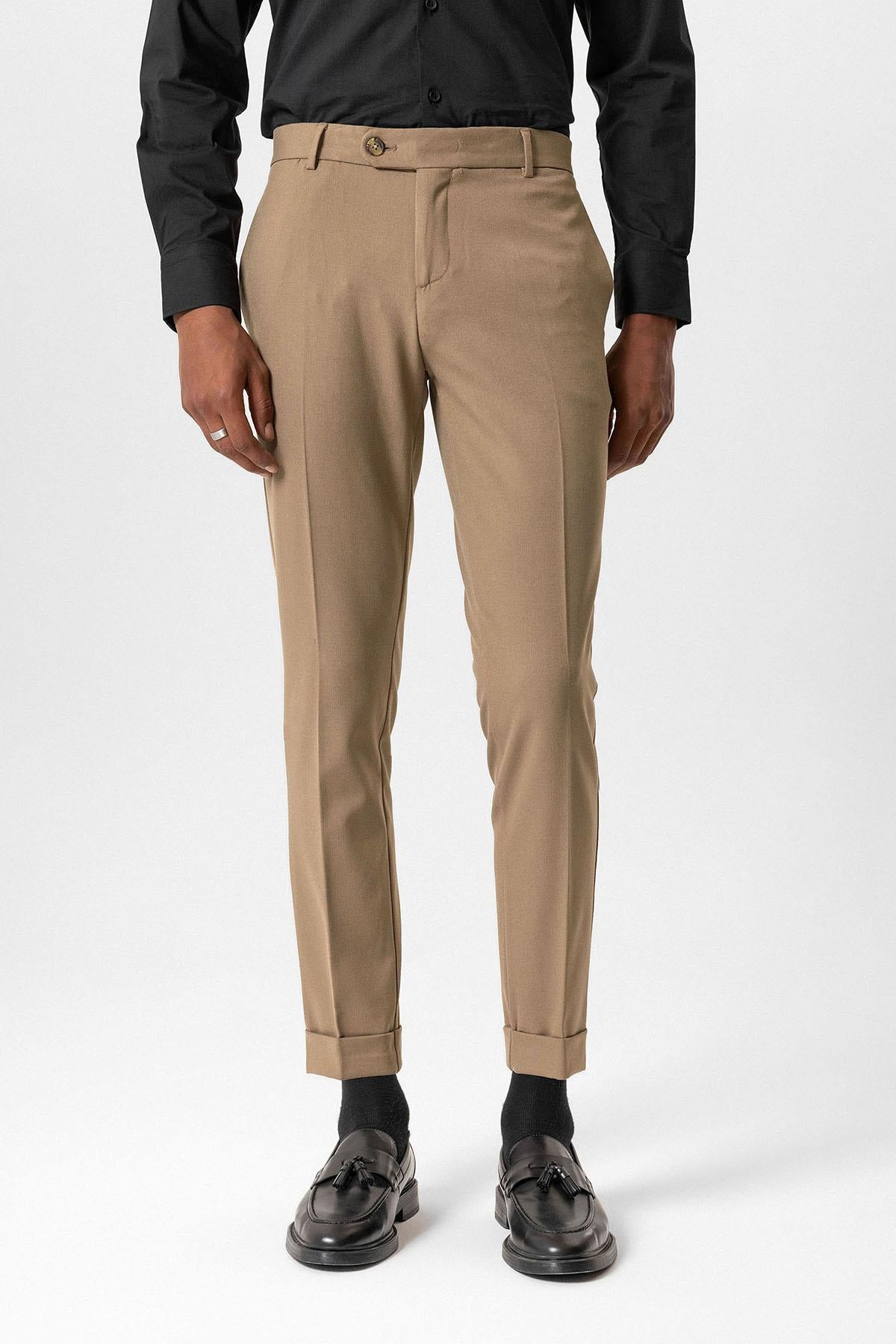 Antioch-Vizon Regular Fit Duble Paça Erkek Pantolon-Kumaş Pantolon-1-Milagron.com