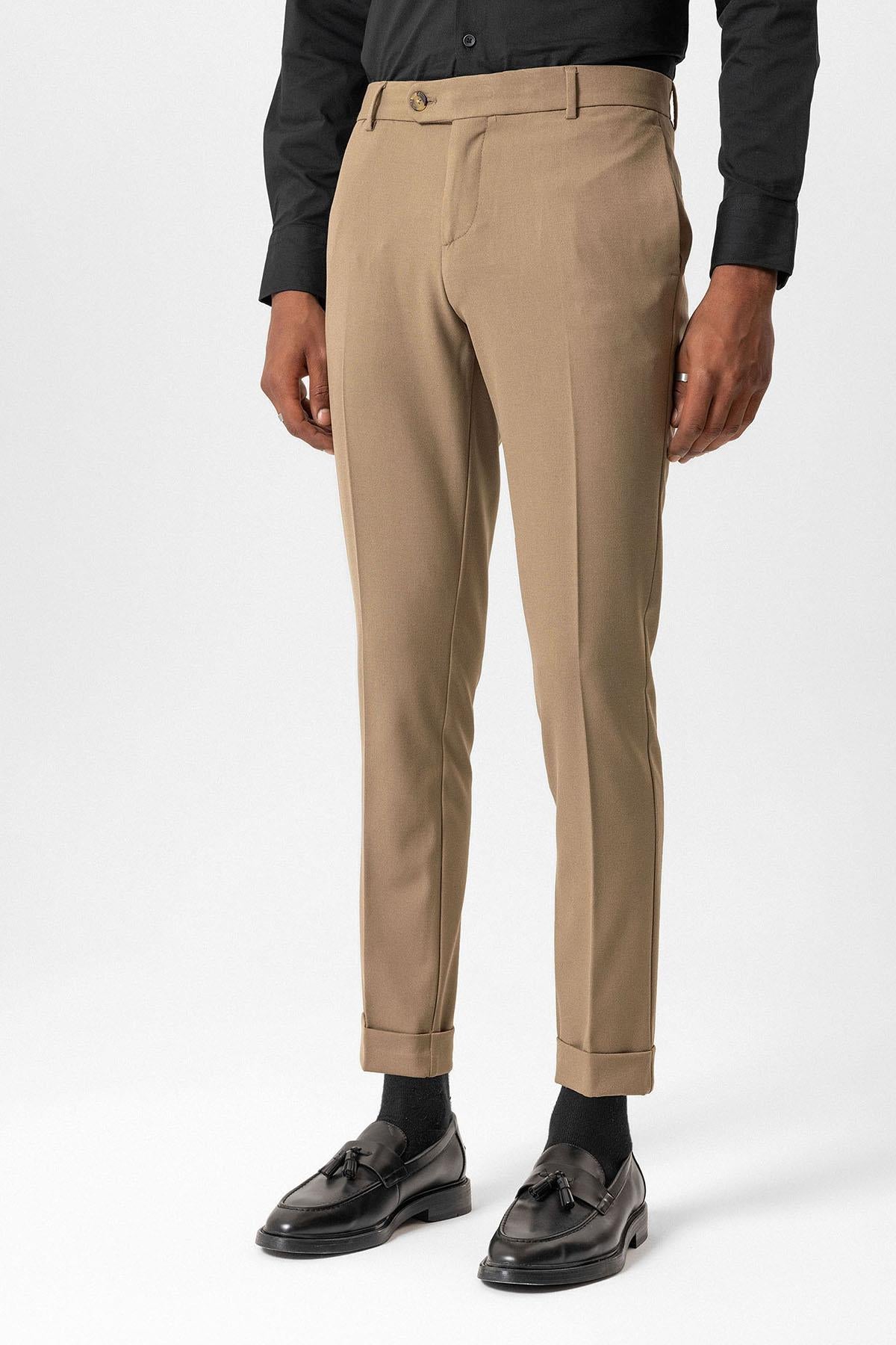 Antioch-Vizon Regular Fit Duble Paça Erkek Pantolon-Kumaş Pantolon-3-Milagron.com