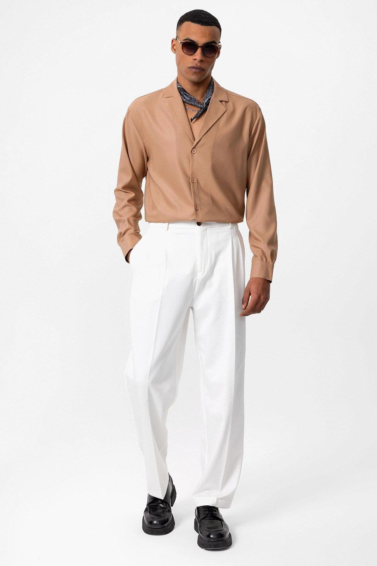 Antioch-Vizon Relax Fit Erkek Gömlek-Gömlek-3-Milagron.com