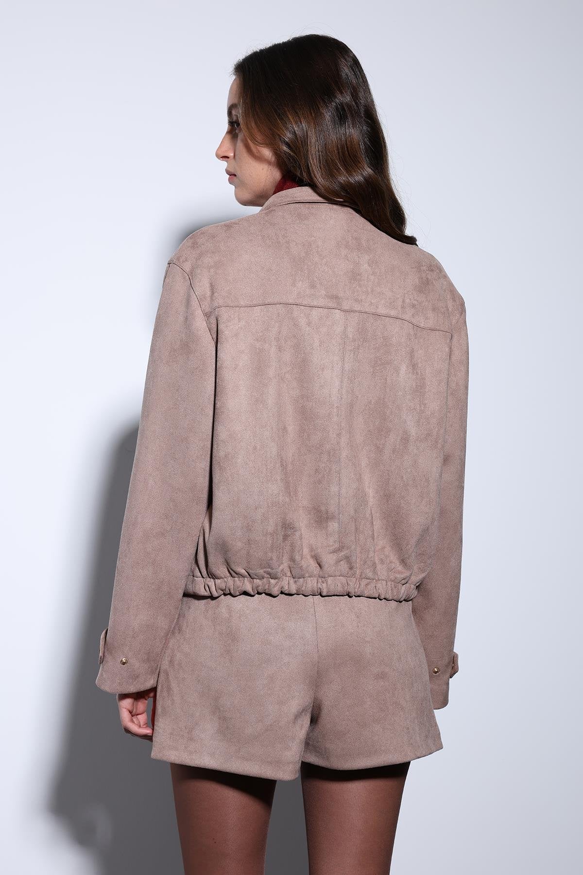 Antioch-Antioch Vizon Süet Bomber Ceket-Ceket-7-Milagron.com