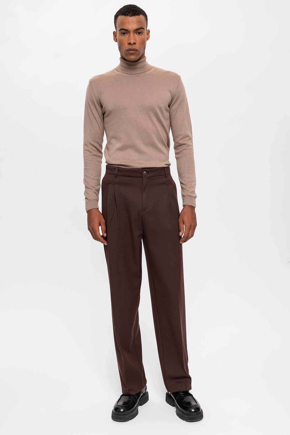 Antioch-Vizon Tam Boğazlı Erkek Triko-Kazak & Triko-2-Milagron.com