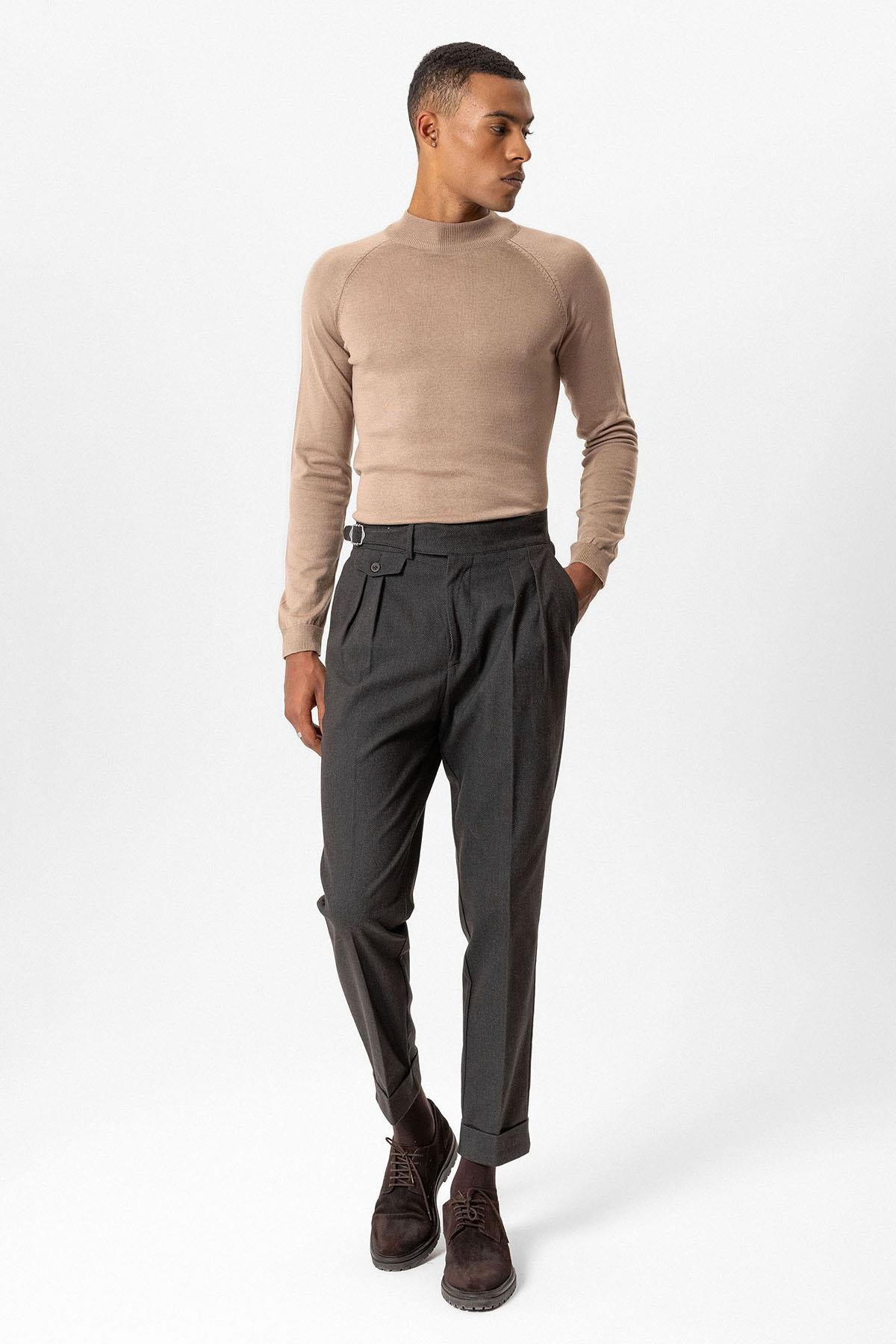 Antioch-Vizon Yarım Boğazlı Erkek Triko-Kazak & Triko-2-Milagron.com