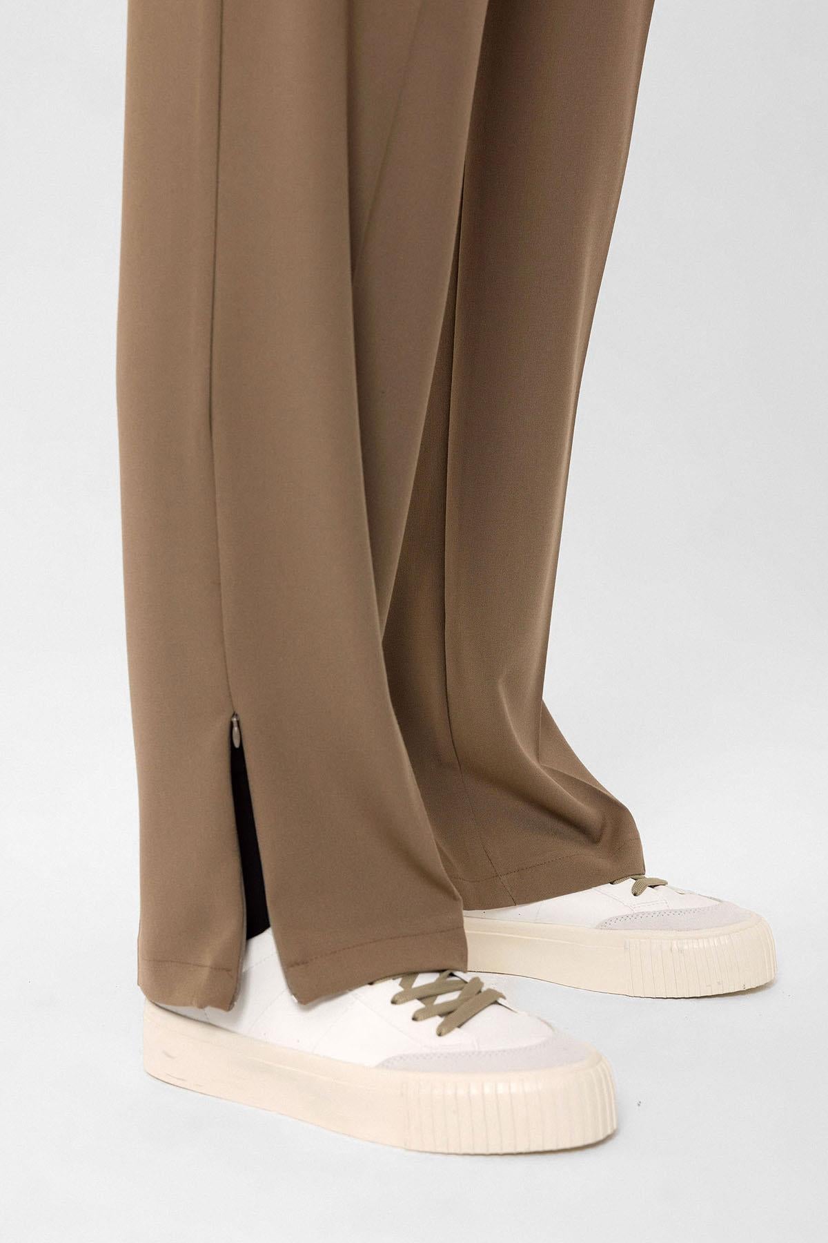 Antioch-Vizon Yüksek Bel Paça Fermuarlı Erkek Pantolon-Pantolon-4-Milagron.com