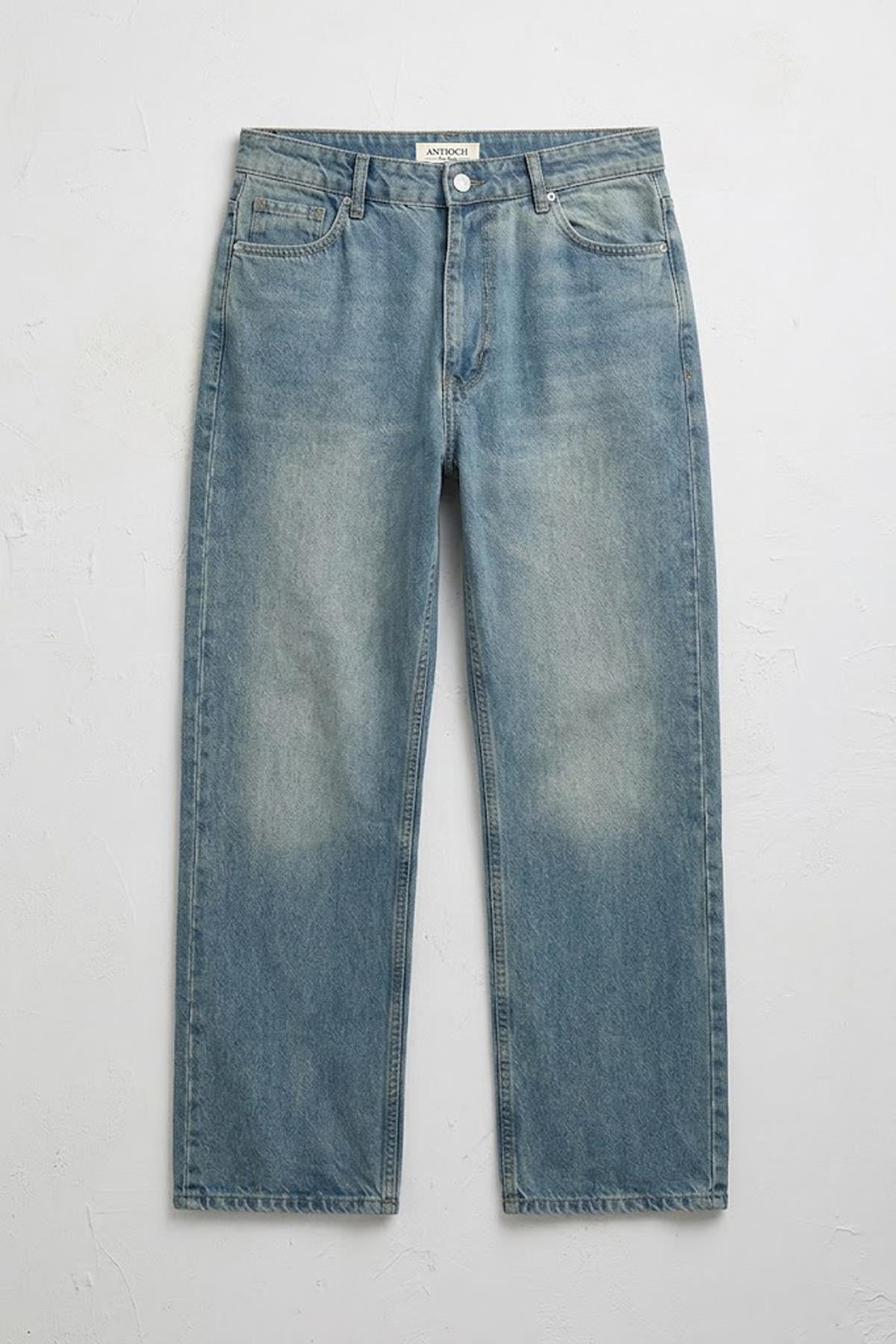 Antioch Yeşil Baggy Fit Erkek Jean