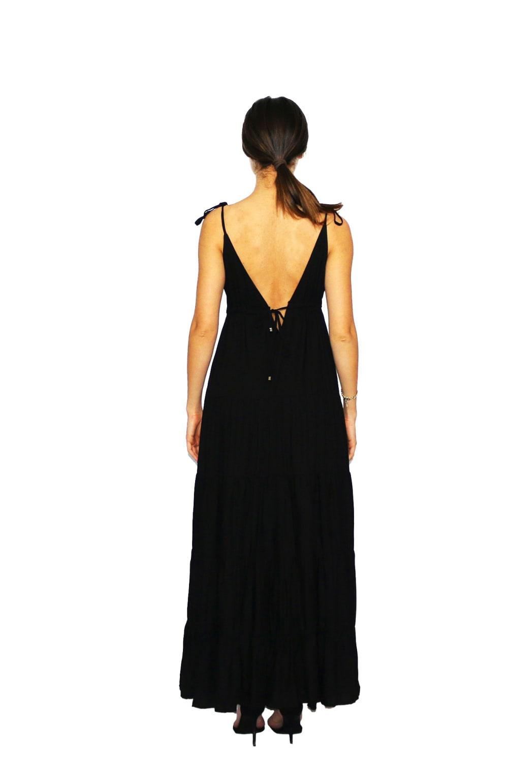 Antoa-Lilith Bağlamalı Maxi Elbise-Elbise-5-Milagron.com