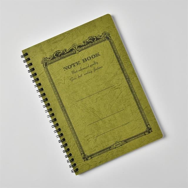 Apica-Apica Cd Twin Ring A5 Defter Olive çizgili-Defter-3-Milagron.com