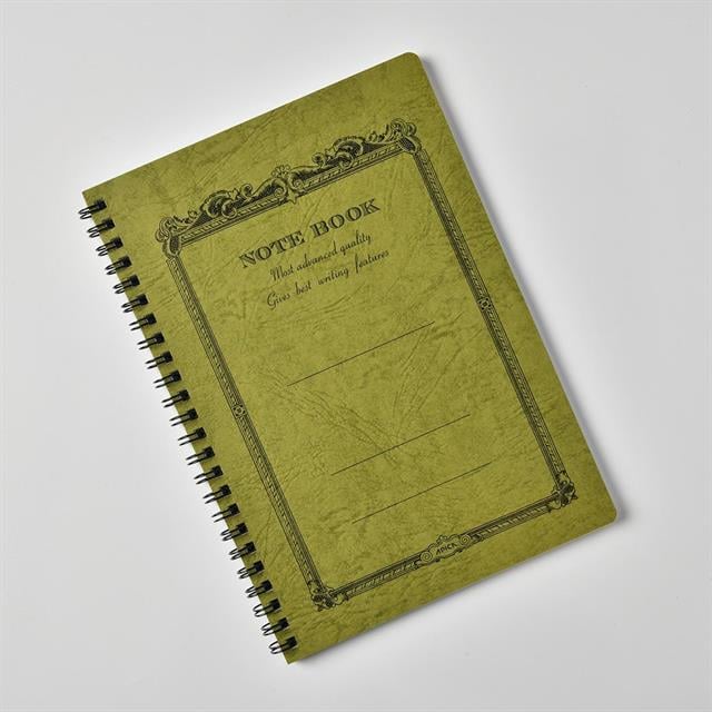Apica-Apica Cd Twin Ring Semi B5 Defter Olive çizgili-Defter-2-Milagron.com