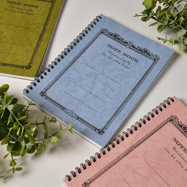 Apica-Apica Cd Twin Ring Semi B5 Defter Olive çizgili-Defter-6-Milagron.com