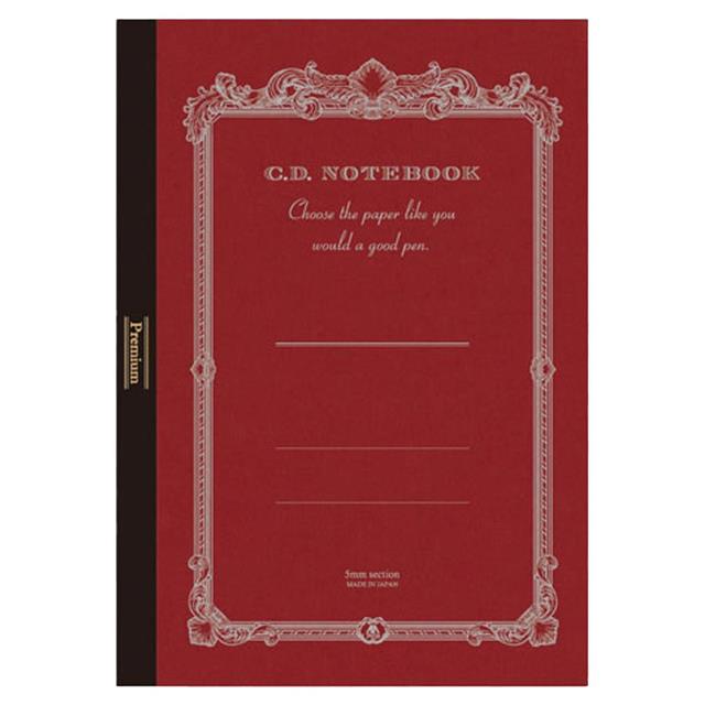 Apica-Premium Cd A4 Defter Kırmızı Kareli-Defter-1-Milagron.com