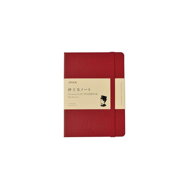 Apica-Apica Premium Cd A6 Sert Kapak Defter Kırmızı Kareli-Dolma Kalem Uyumlu-1-Milagron.com
