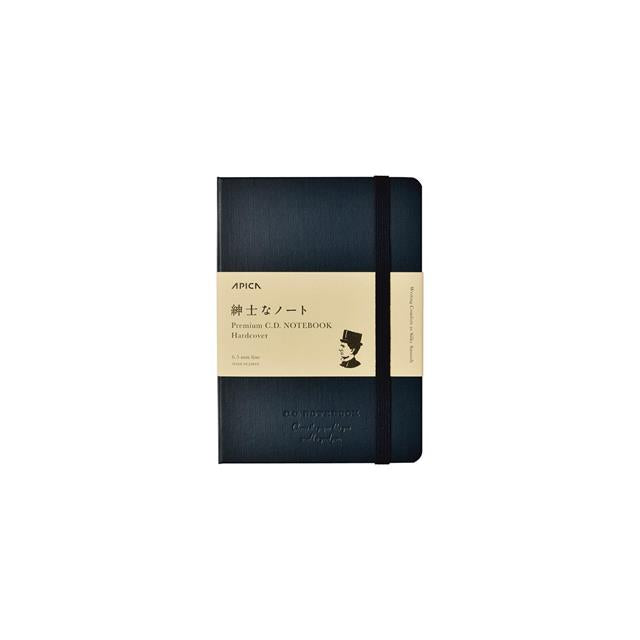 Apica-Apica Premium Cd A6 Sert Kapak Defter Lacivert çizgili-Dolma Kalem Uyumlu-1-Milagron.com
