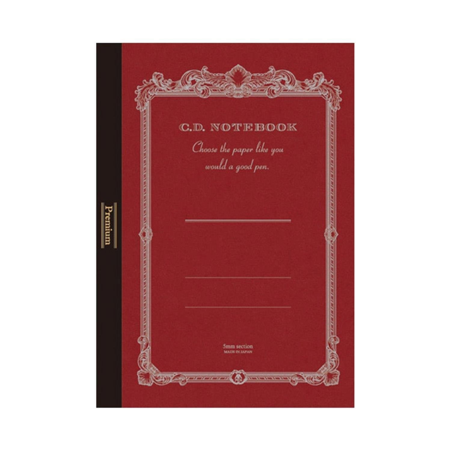 Apica-Premium Cd B5 Defter Kırmızı Kareli-Defter-1-Milagron.com