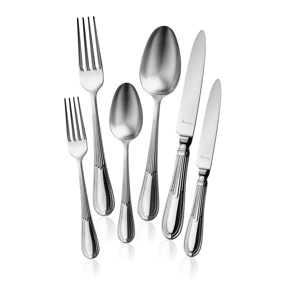 Aryıldız Nature 84 Parça 12 Kişilik Çatal Kaşık Bıçak Takımı Ar263099