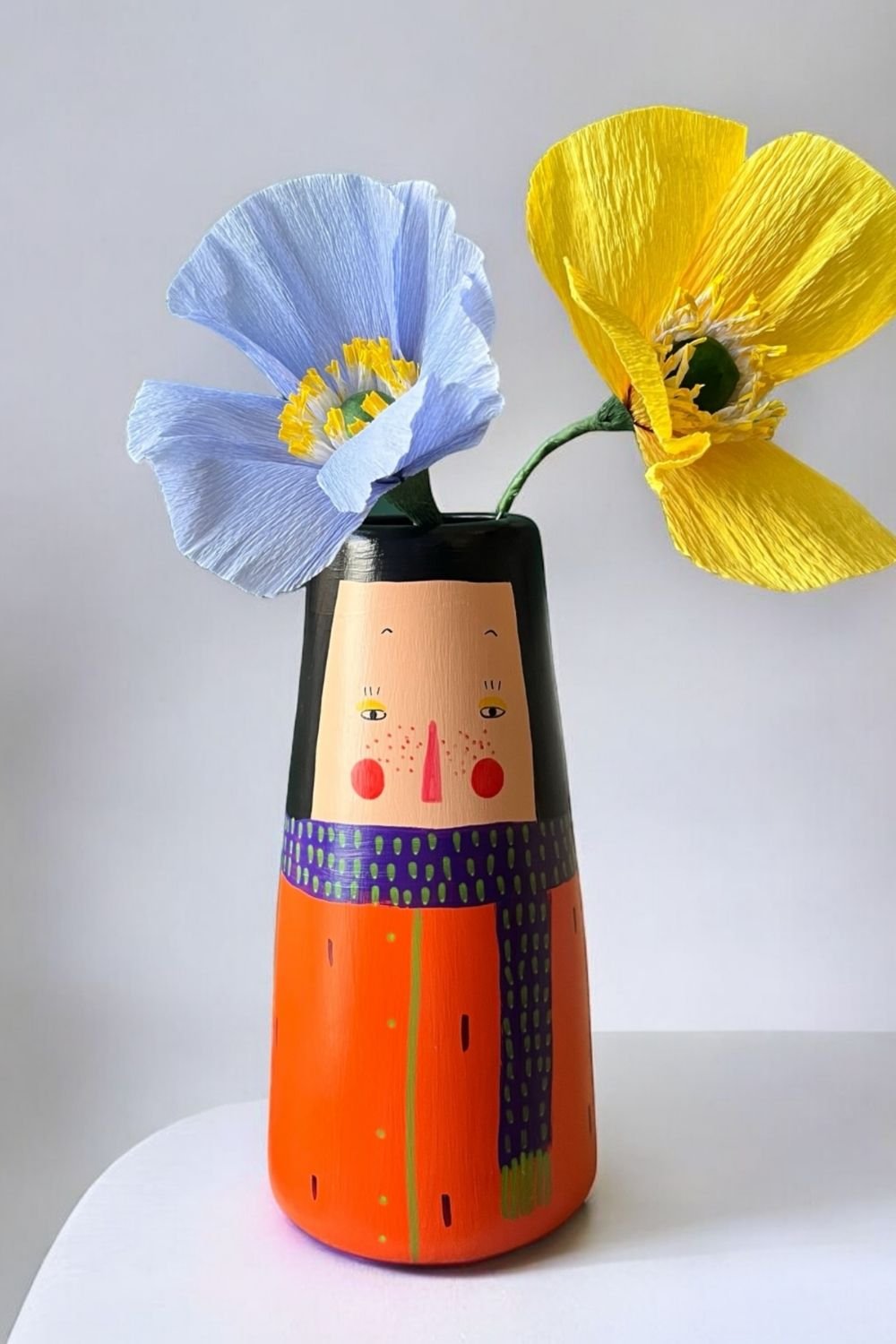 Arienel-Tomris Vazo Turuncu-Vazo-1-Milagron.com