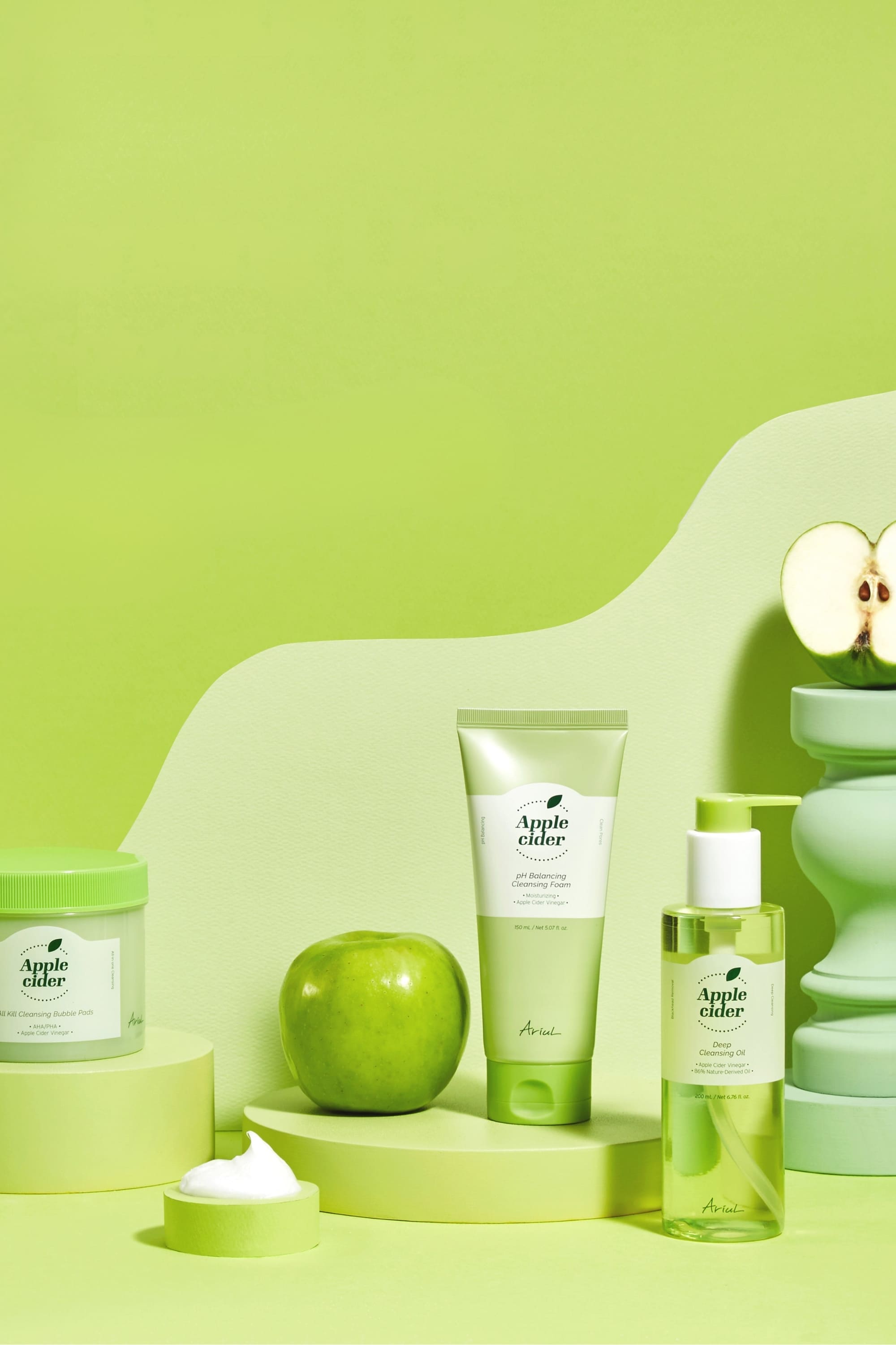Ariul Apple Cider Ph Balancing Cleansing Foam 150 Ml - Gözenek Arındırıcı Elma Sirkeli Nazik Köpük Temizleyici