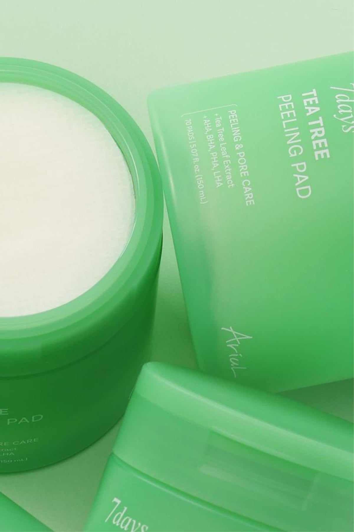 Ariul 7Days Tea Tree Peeling Pad 70 Adet - Çay Ağacı Gözenek Arındırıcı Peeling Ped