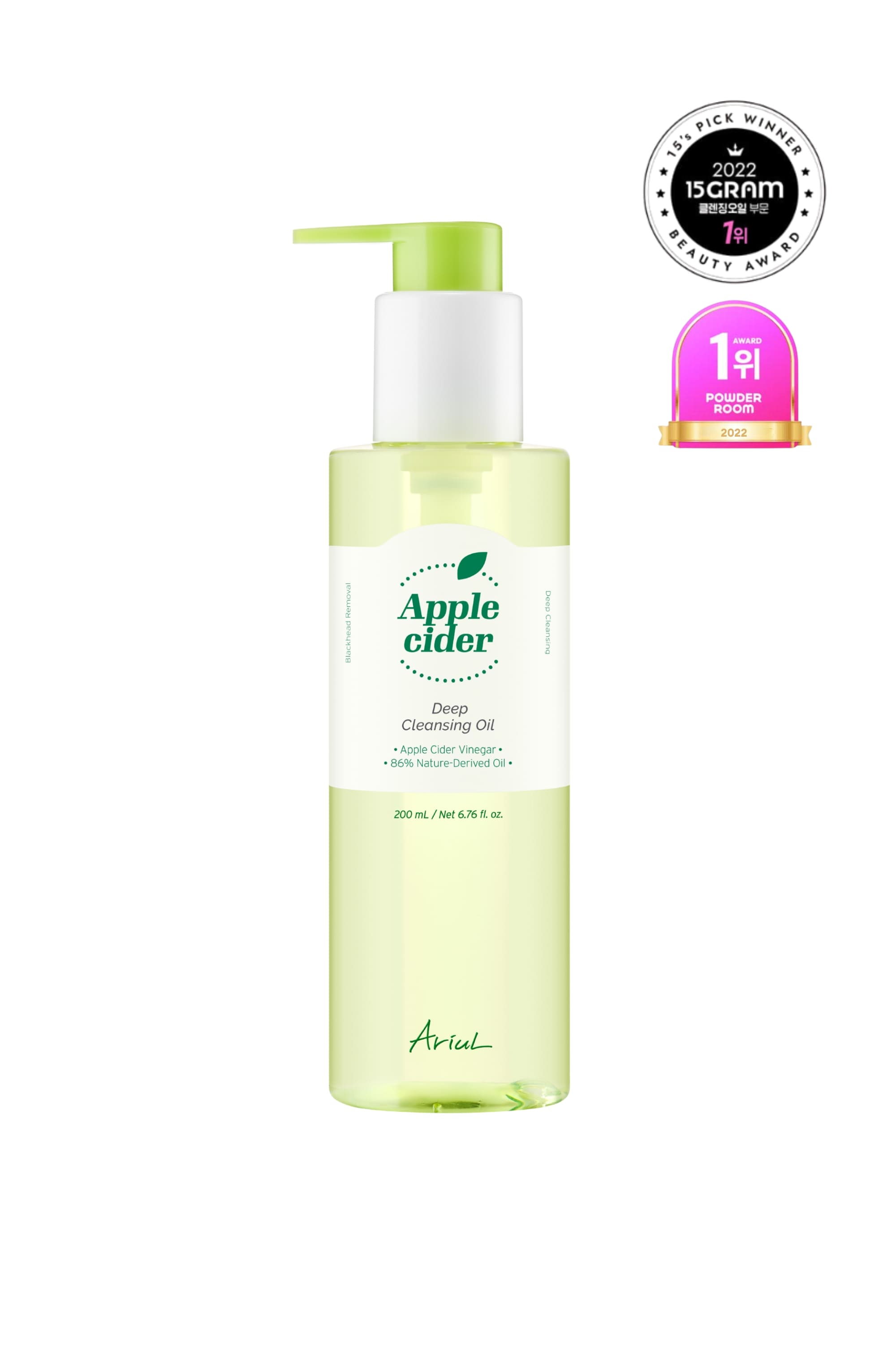Ariul-Ariul Apple Cider Deep Cleansing Oil 200ml Elma Sirkeli Gözenek Arındırıcı Yağ Bazlı Vegan Temizleme Yağı-Krem-1-Milagron.com