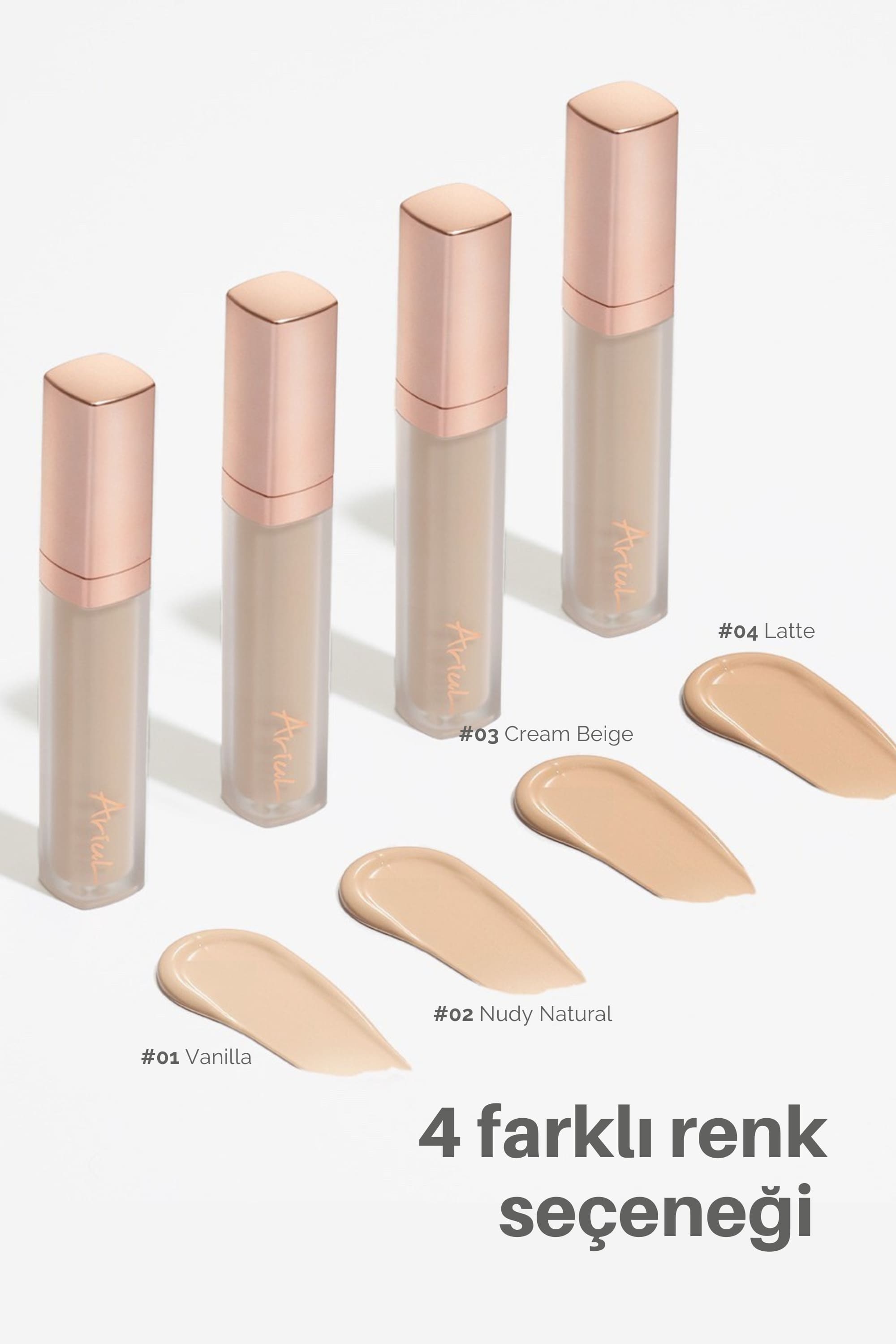 Ariul Ink Feather Perfect Fit Concealer 03 Cream Beige - Spf30 Pa++ 24 Saat Kalıcı Çok Yönlü Kapatıcı