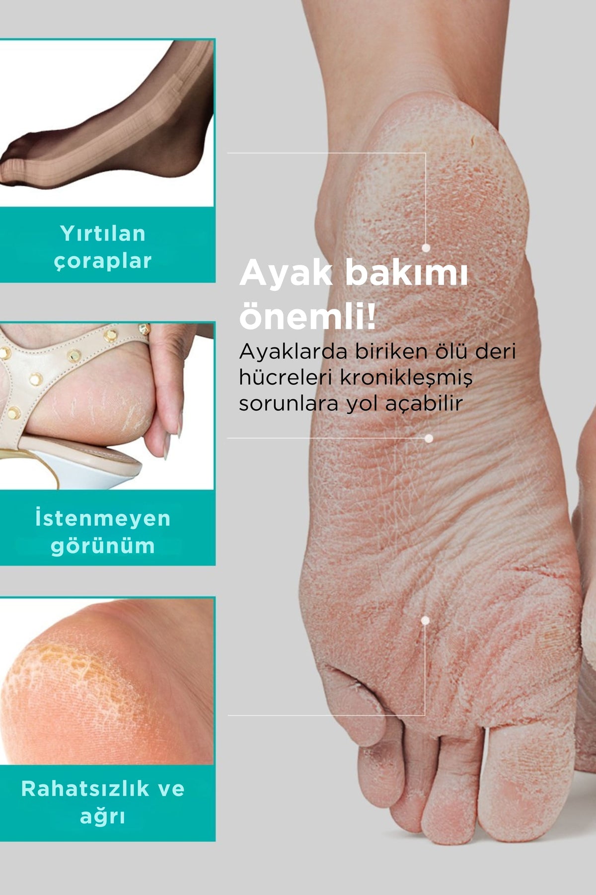 Ariul-Çorap Tipi Ayak Peeling Maskesi 2 Çift-Peeling-3-Milagron.com