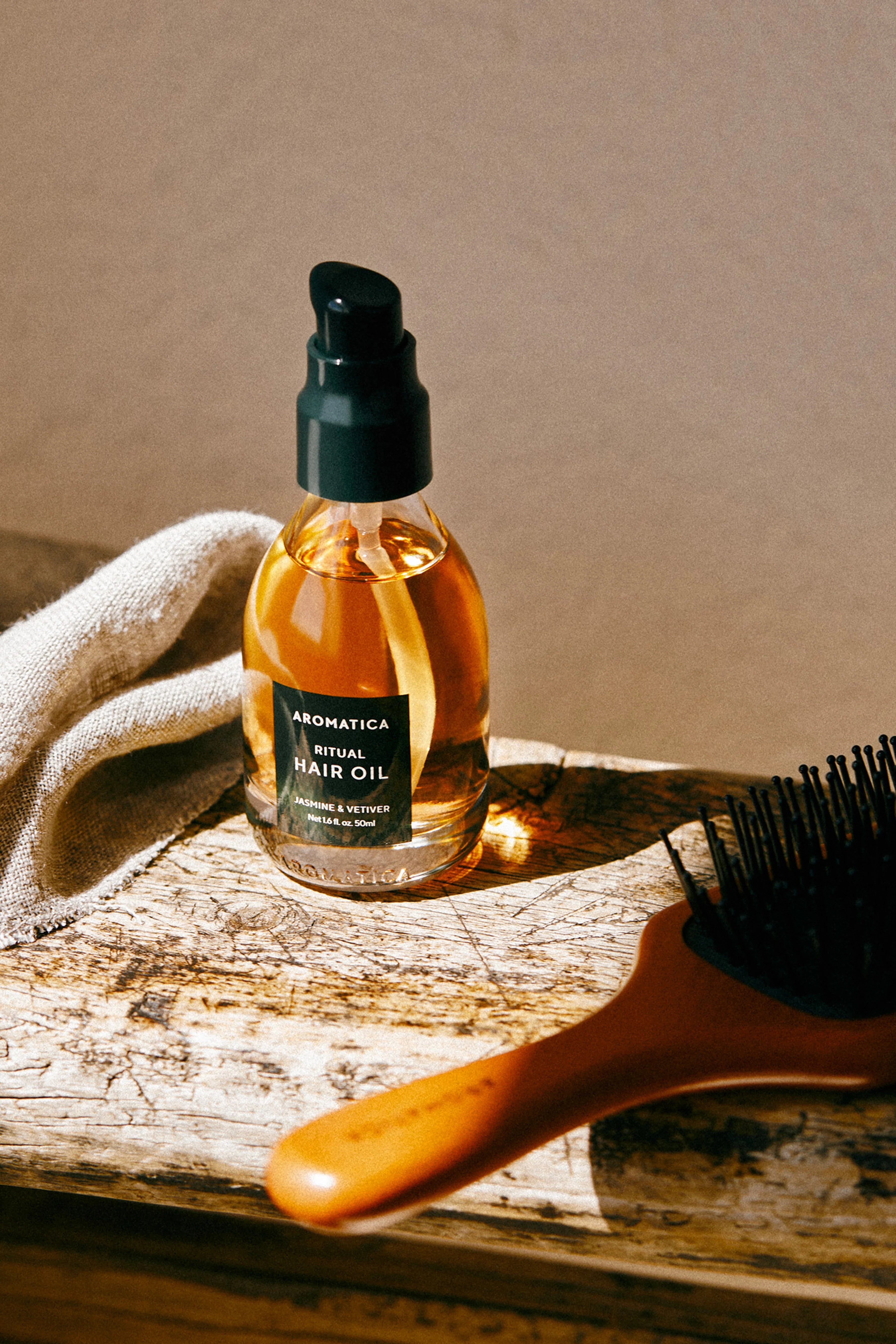 Aromatica-Aromatica Ritual Hair Oil Jasmine & Vetiver 50ml Yasemin & Vetiver Vegan Saç Bakım Yağı-Saç Bakım Yağları-5-Milagron.com