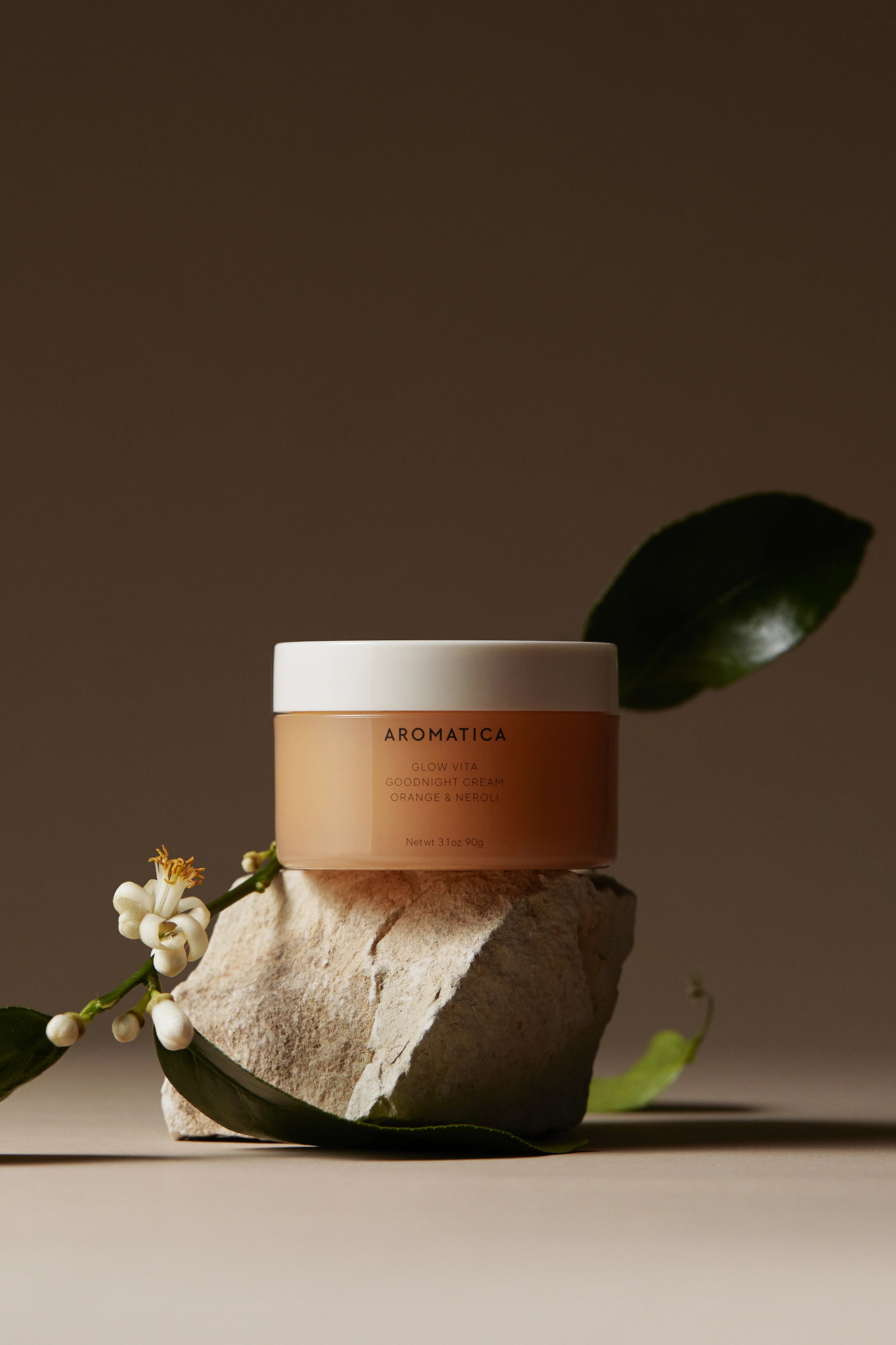 Aromatica-Glow Vita Goodnight Cream Orange & Neroli 90g Aydınlatıcı Vitamin & Niasinamid Vegan Gece Kremi-Yüz Kremi-2-Milagron.com